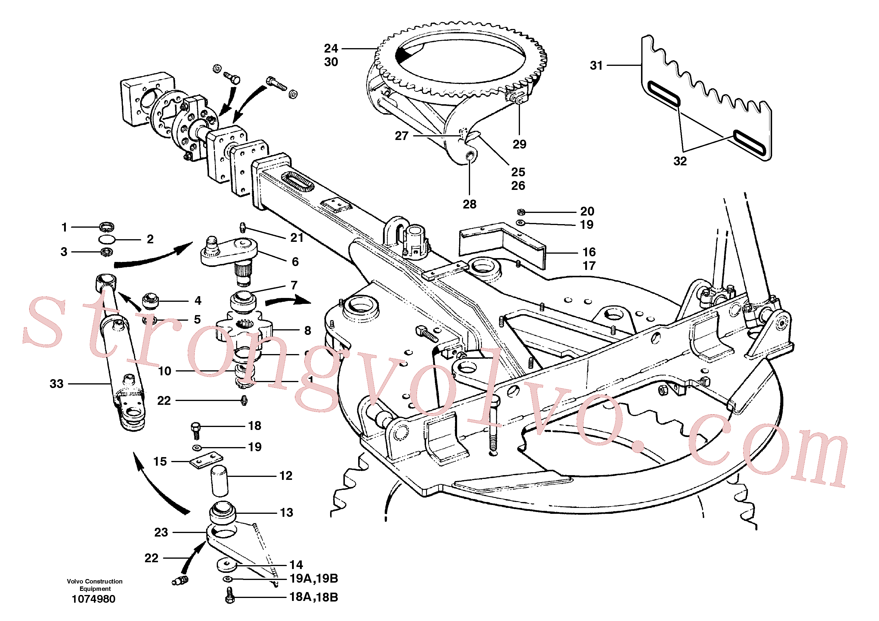 Atacado VOE4780963 Mancal articulação Volvo escavadeira