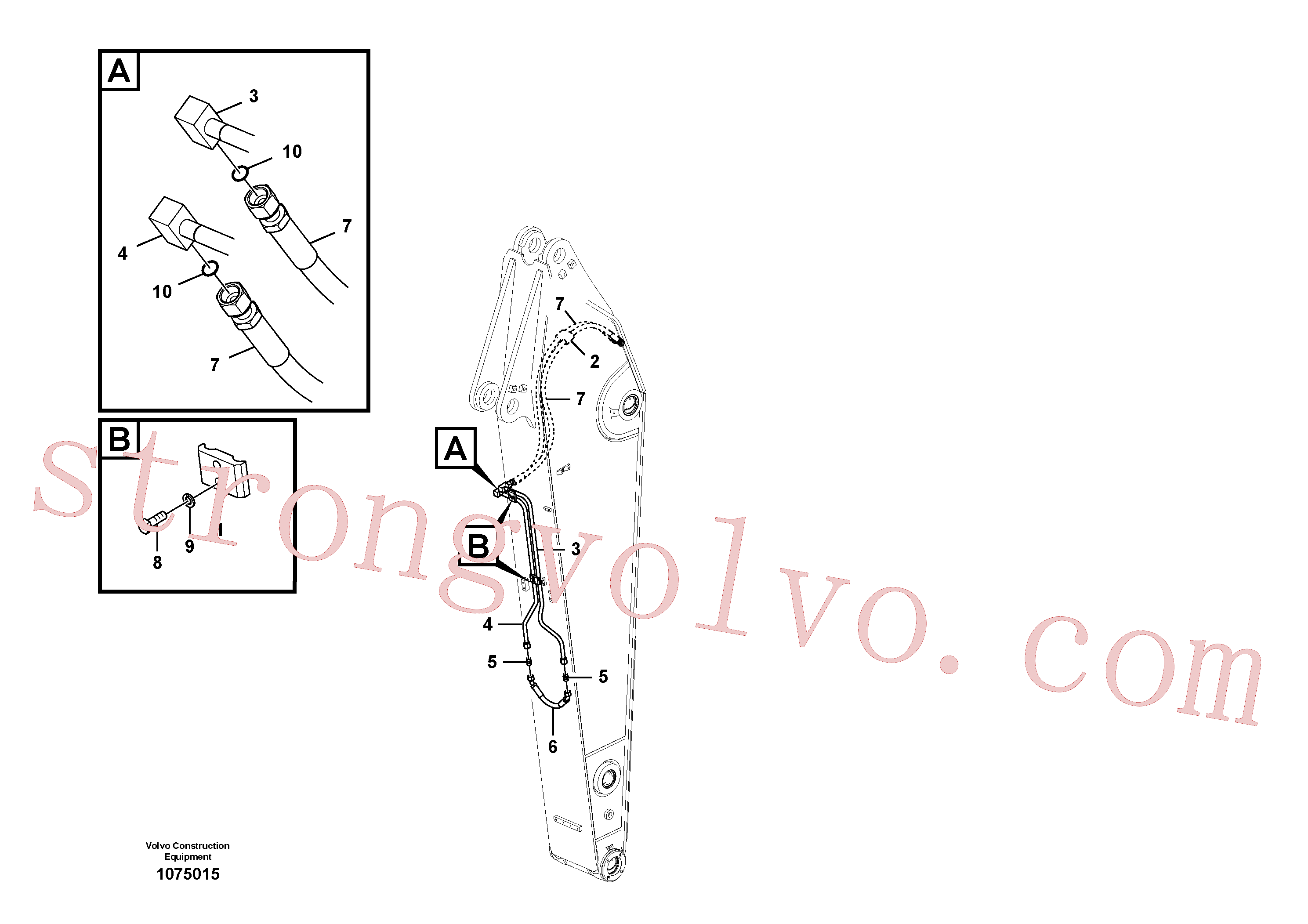 VOE14677487 Tubo Volvo escavadeira