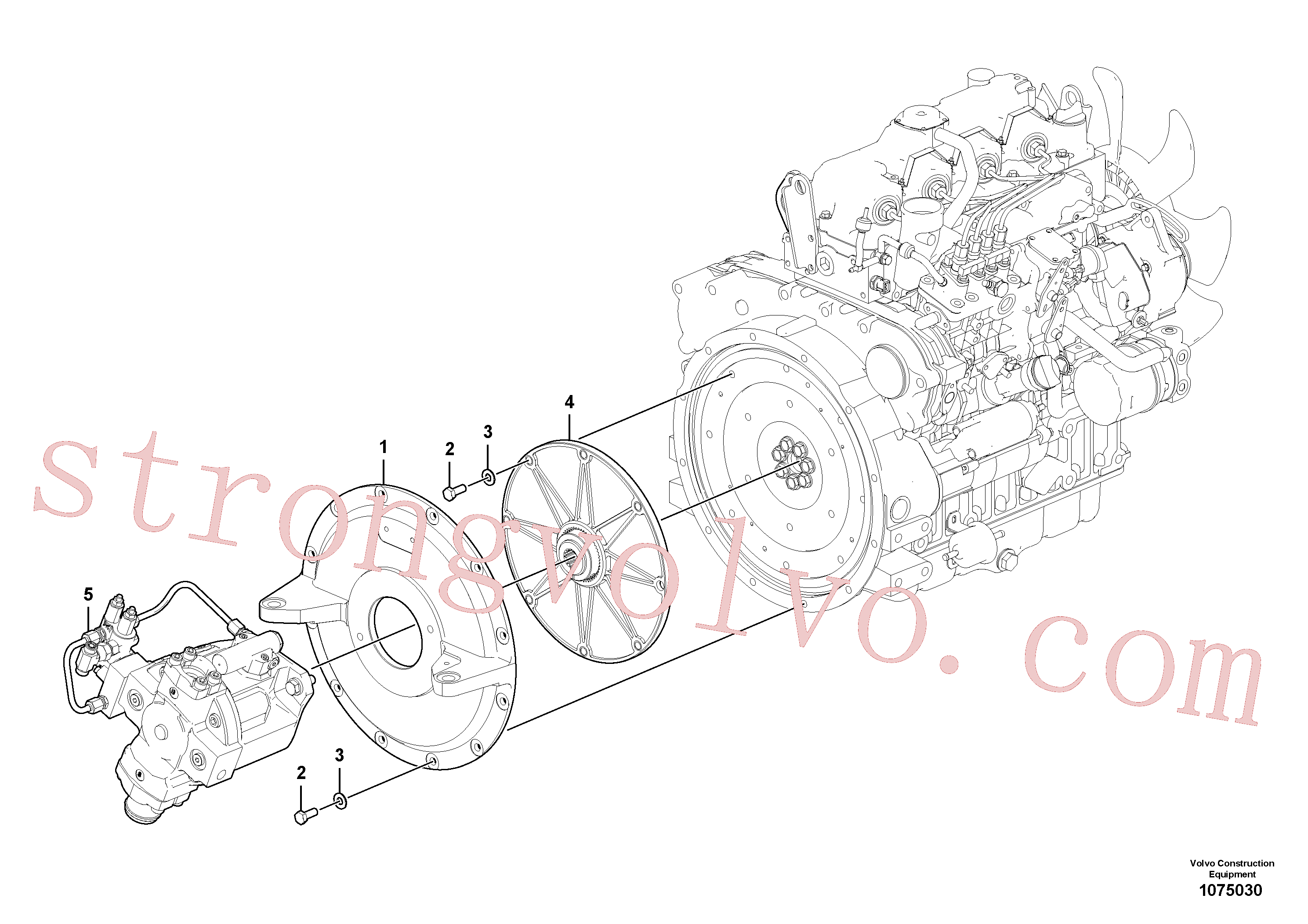 Volvo VOE16231033 Blindagem rolamento Volvo Acessórios para escavadeira