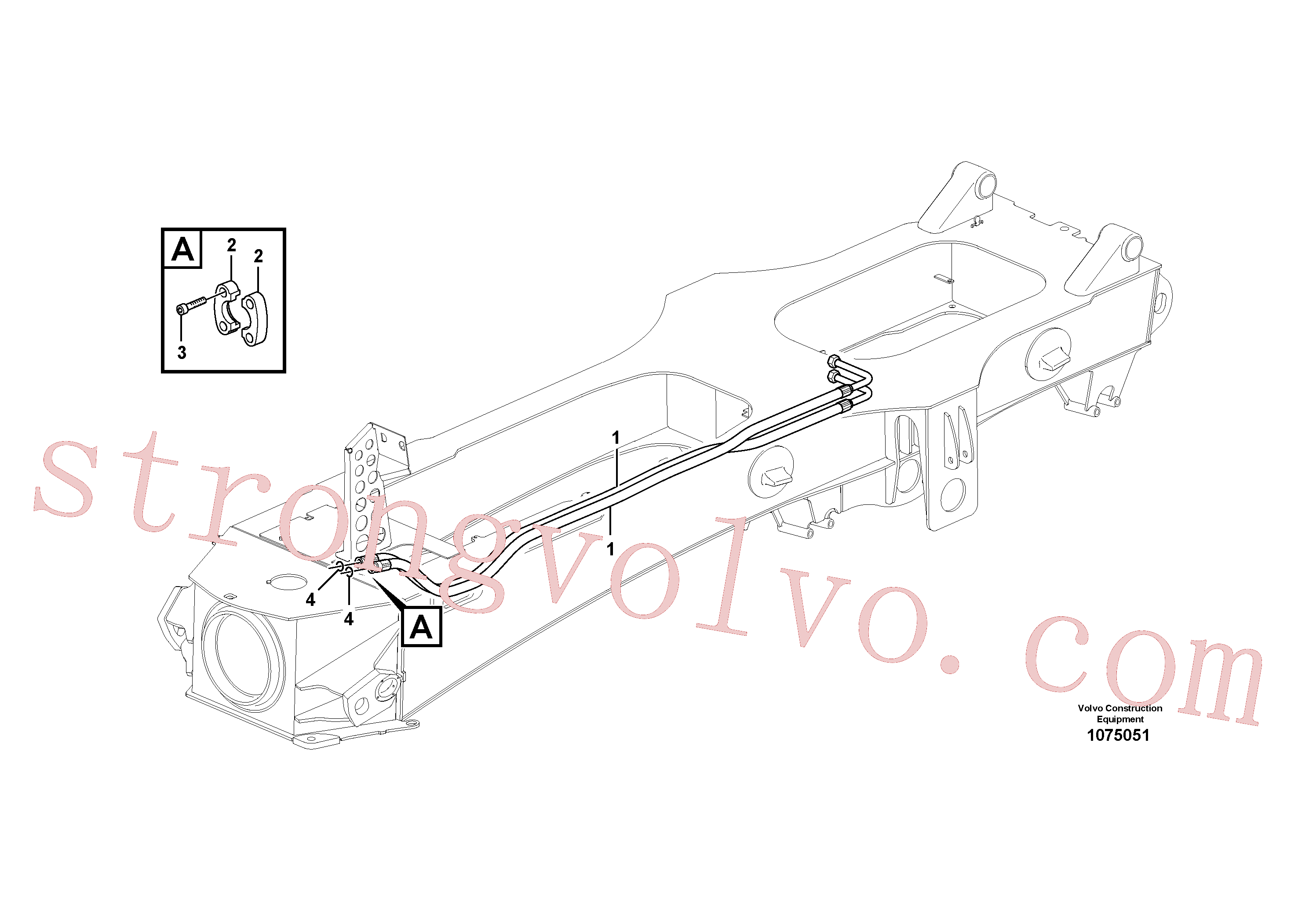 RM95375093 Volvo Sistema de refrigeração dos travões, eixos(1075051 Montagem)