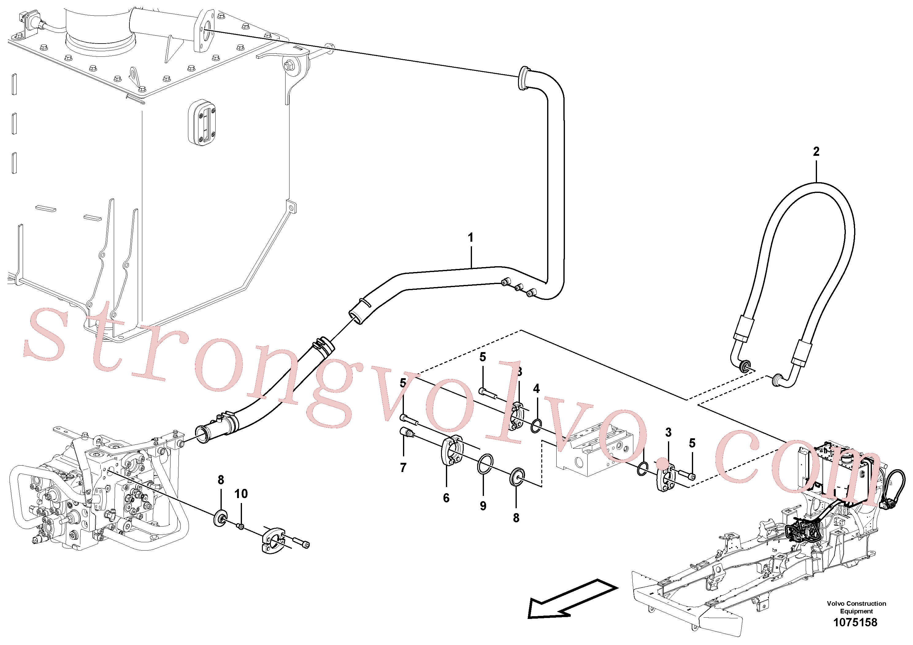VOE16860469 Volvo Sistema de centro aberto e de detecção de carga(1075158 Montagem)