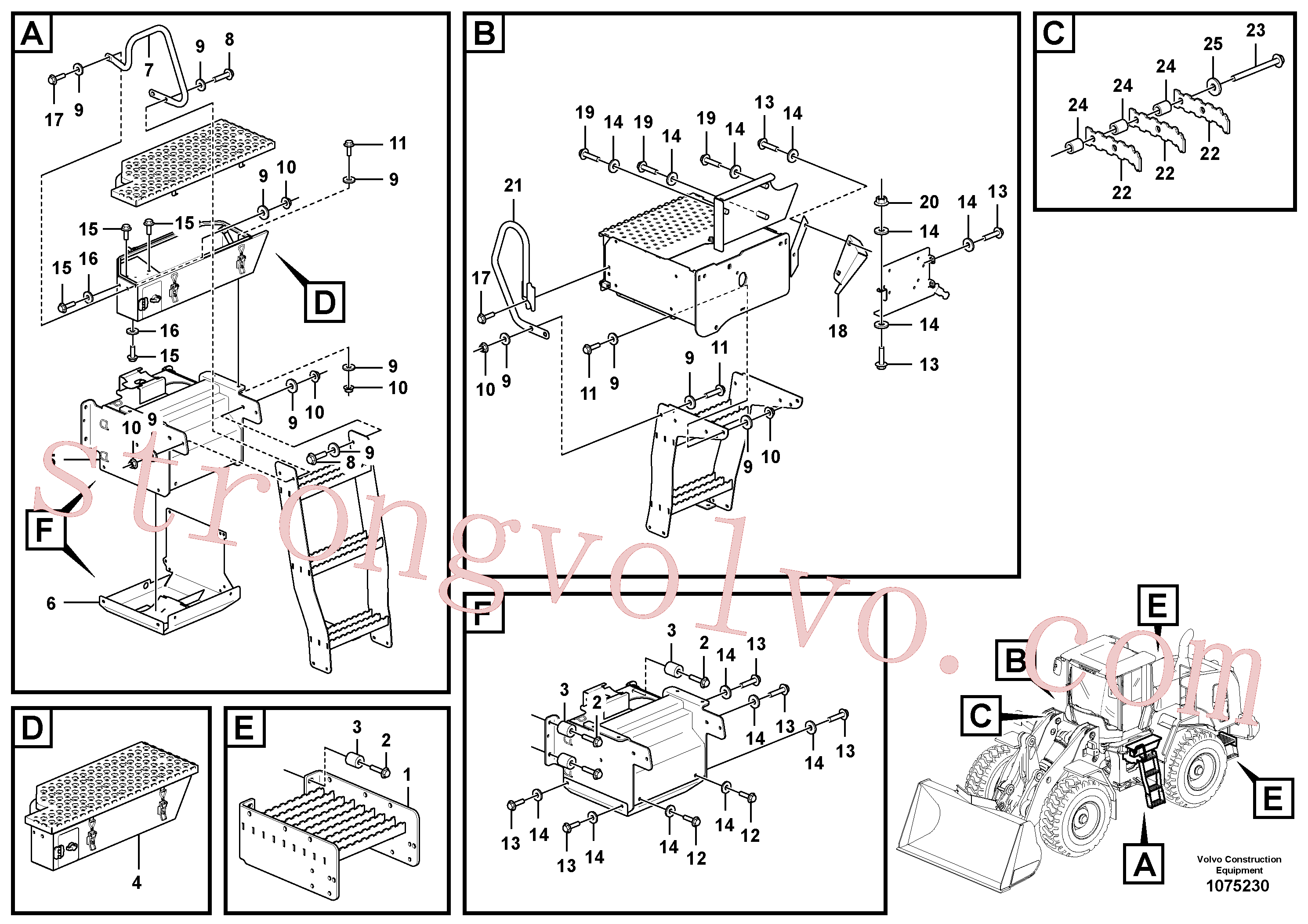 VOE60113121 Volvo Degrau(1075230 Montagem)