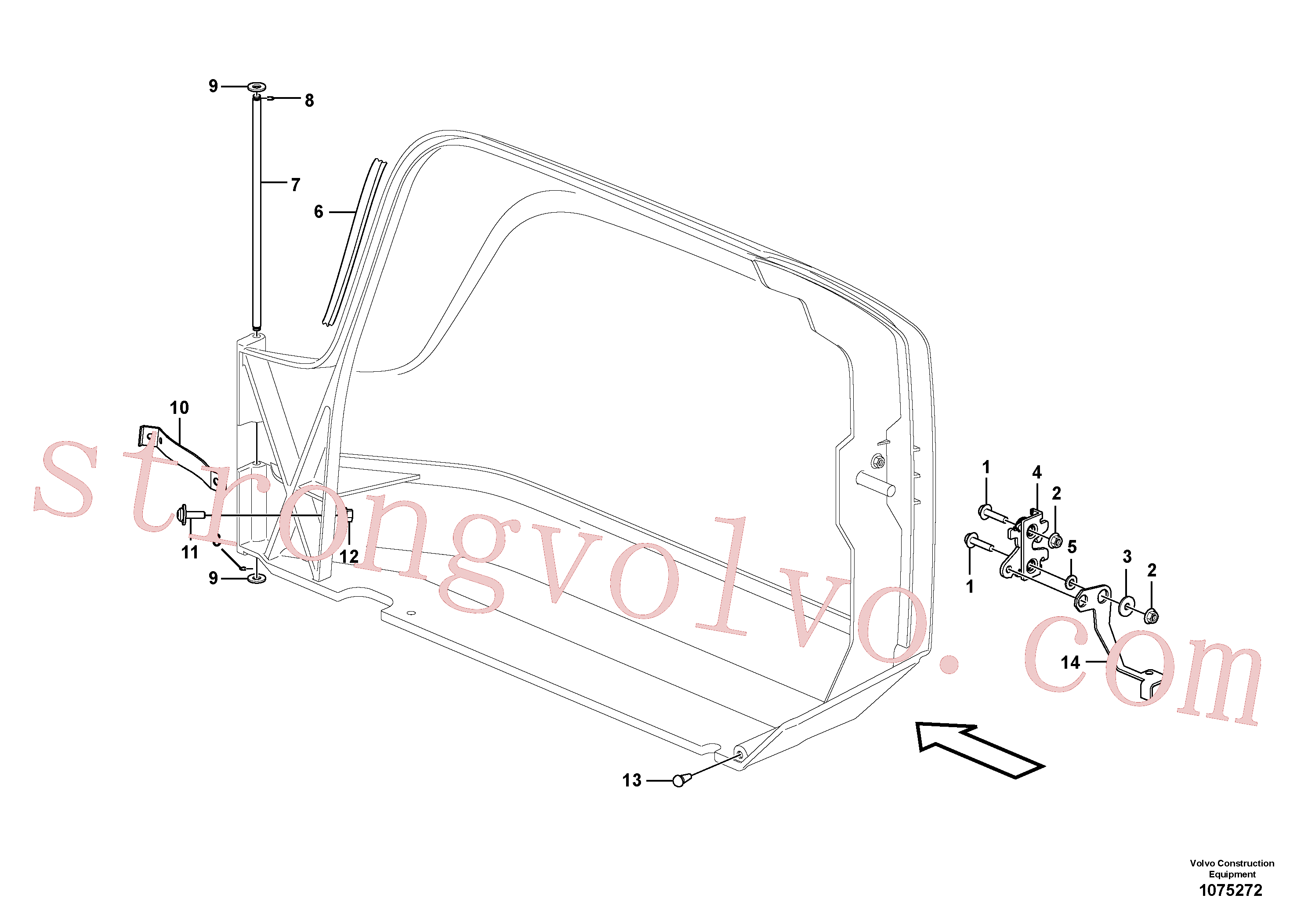 VOE60110103 Volvo Tampa de filtro(1075272 Montagem)