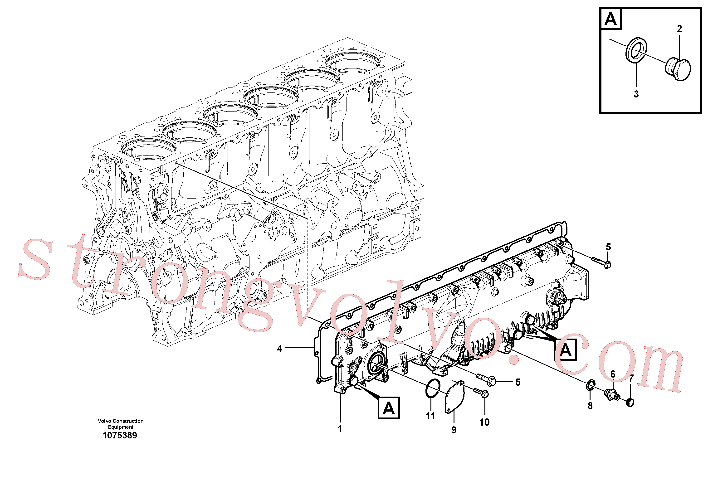 VOE994385 Volvo Cobertura(1075389 Montagem)