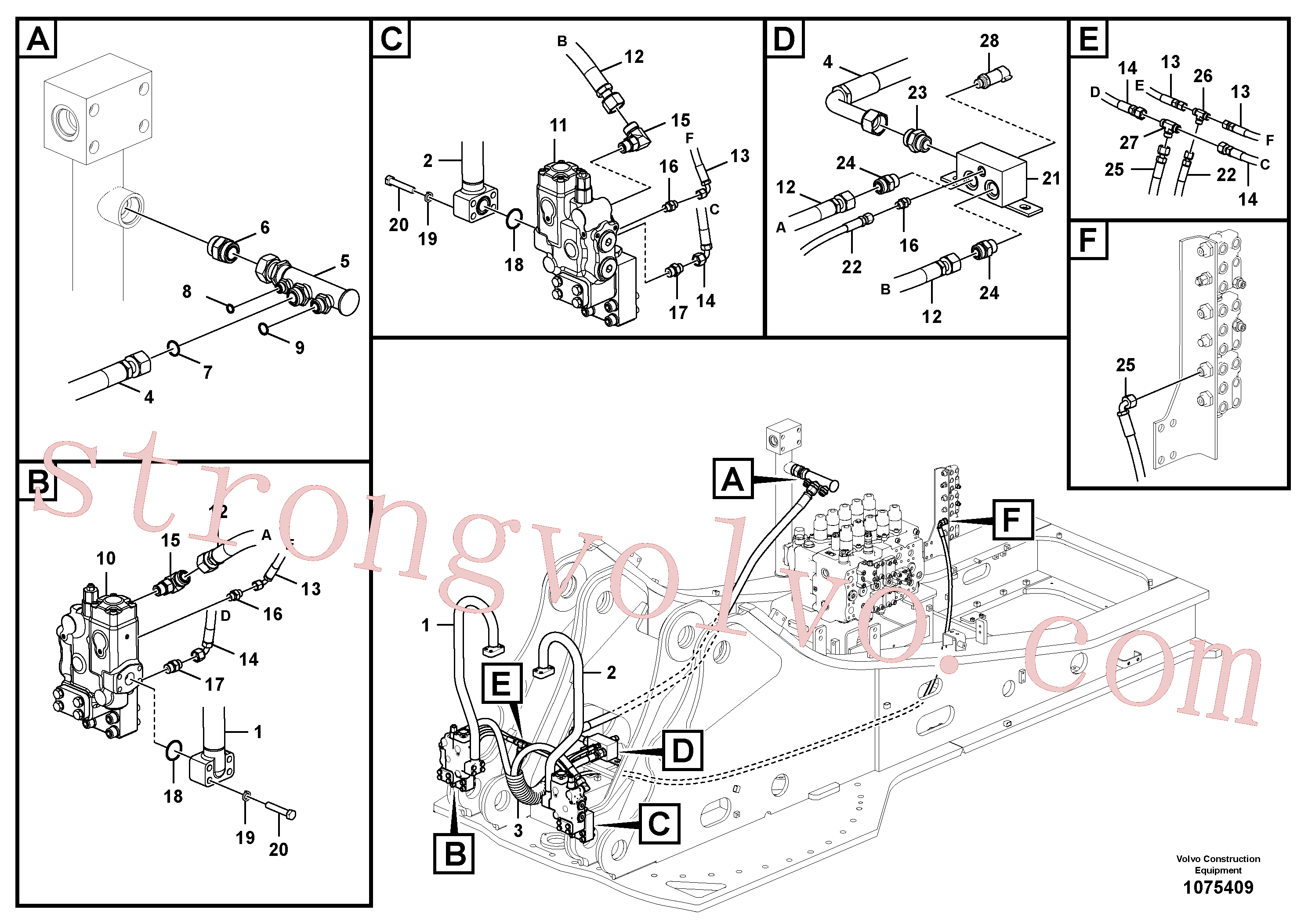 Volvo Montagem VOE14645724 Mangueira Acessórios