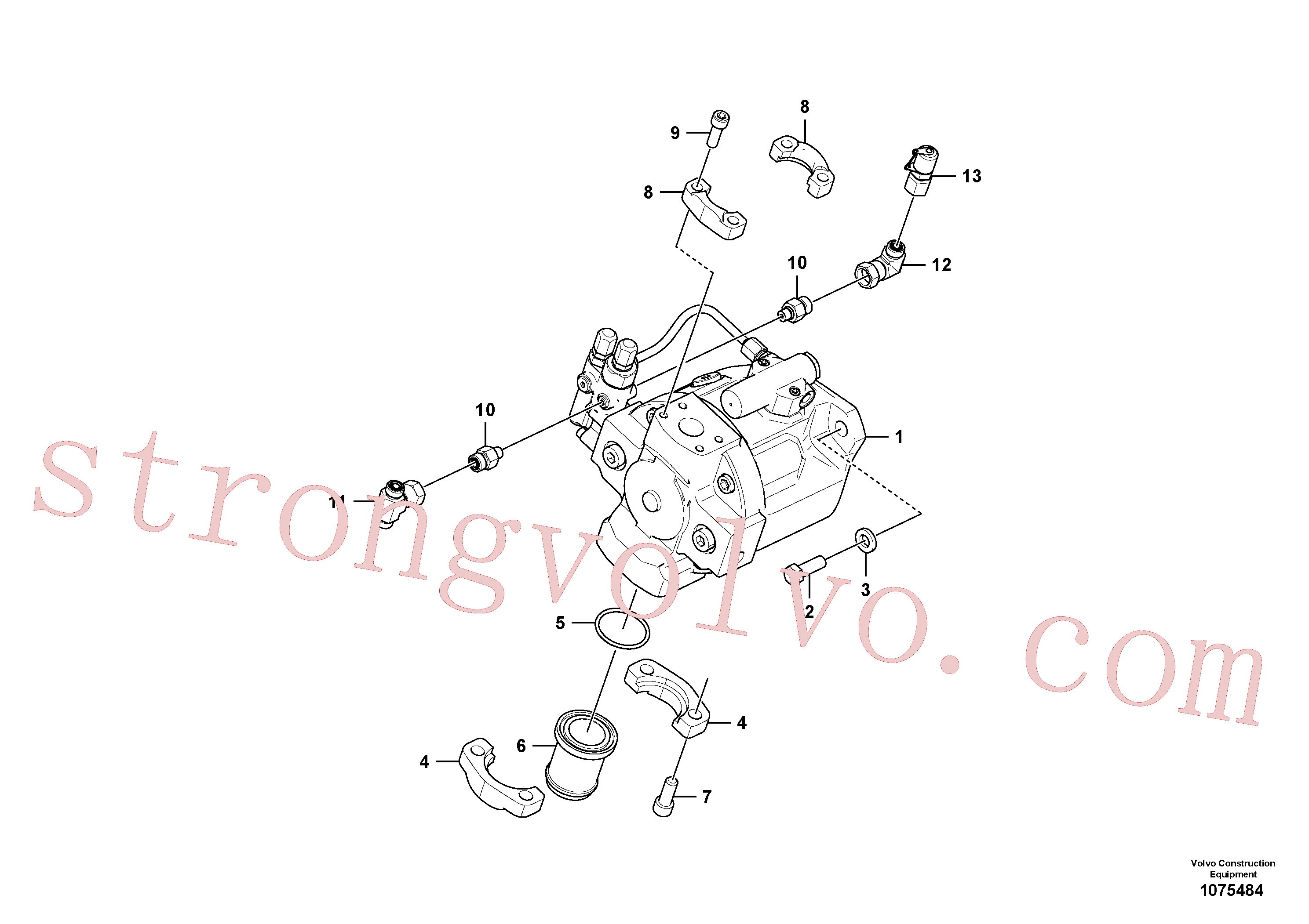 PJ4040038 Volvo Bomba hidráulica com acessórios(1075484 Montagem)