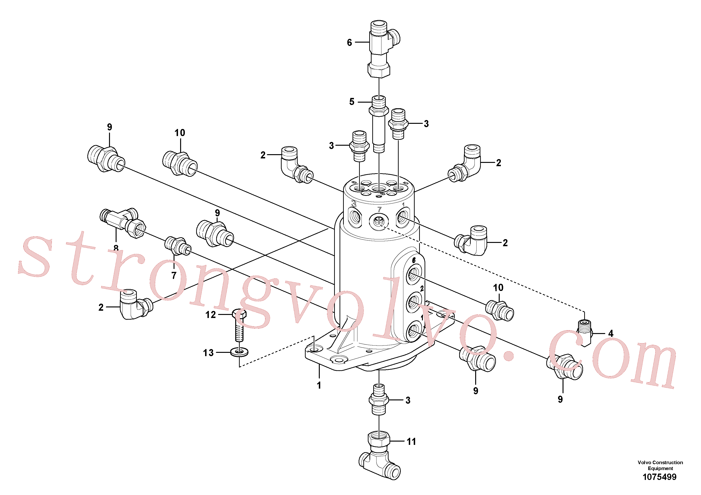 VOE11807949 Volvo Equipamento da junta articulada(1075499 Montagem)