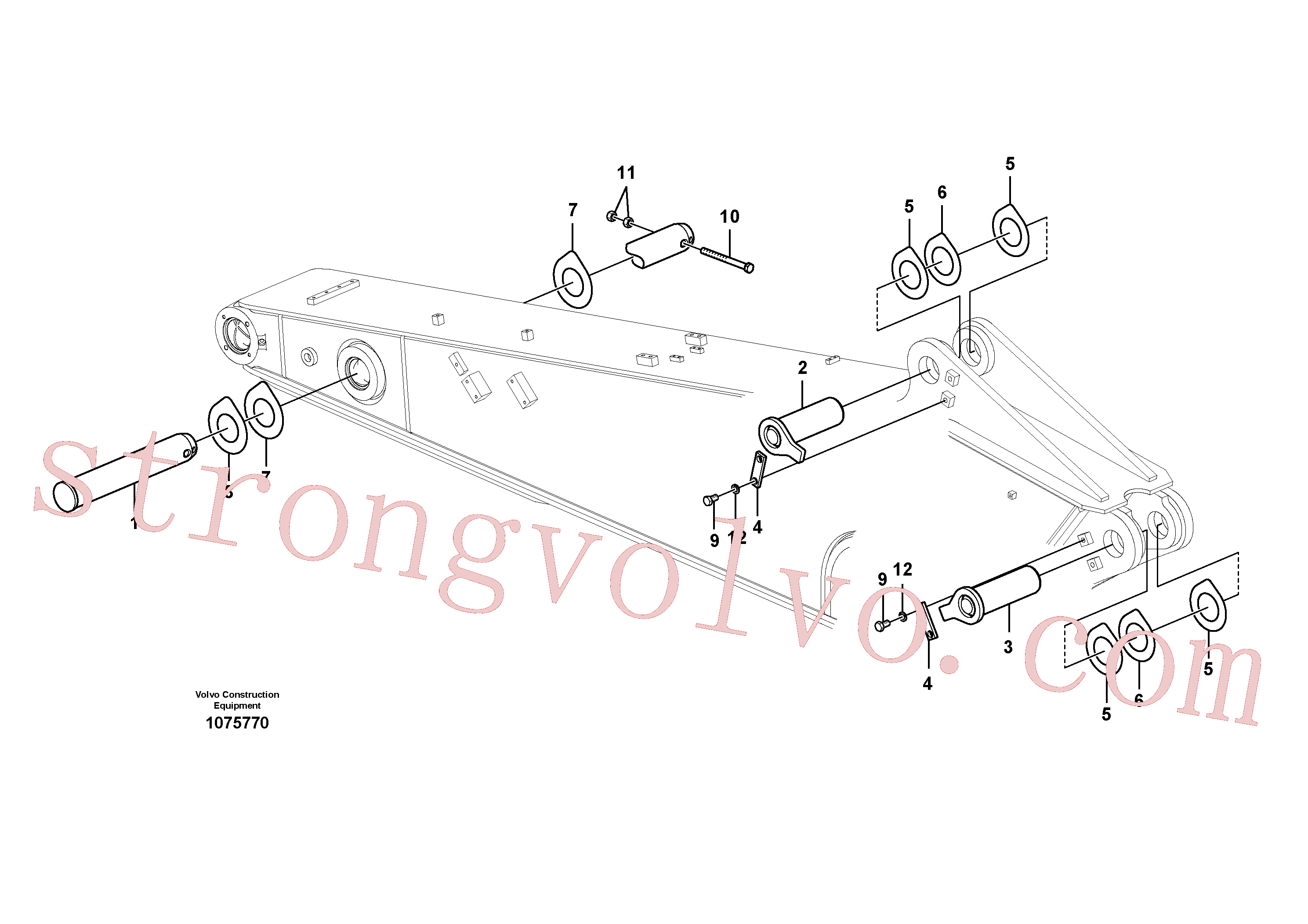 VOE14517050 Volvo Elos do braço de afundamento(1075770 Montagem)