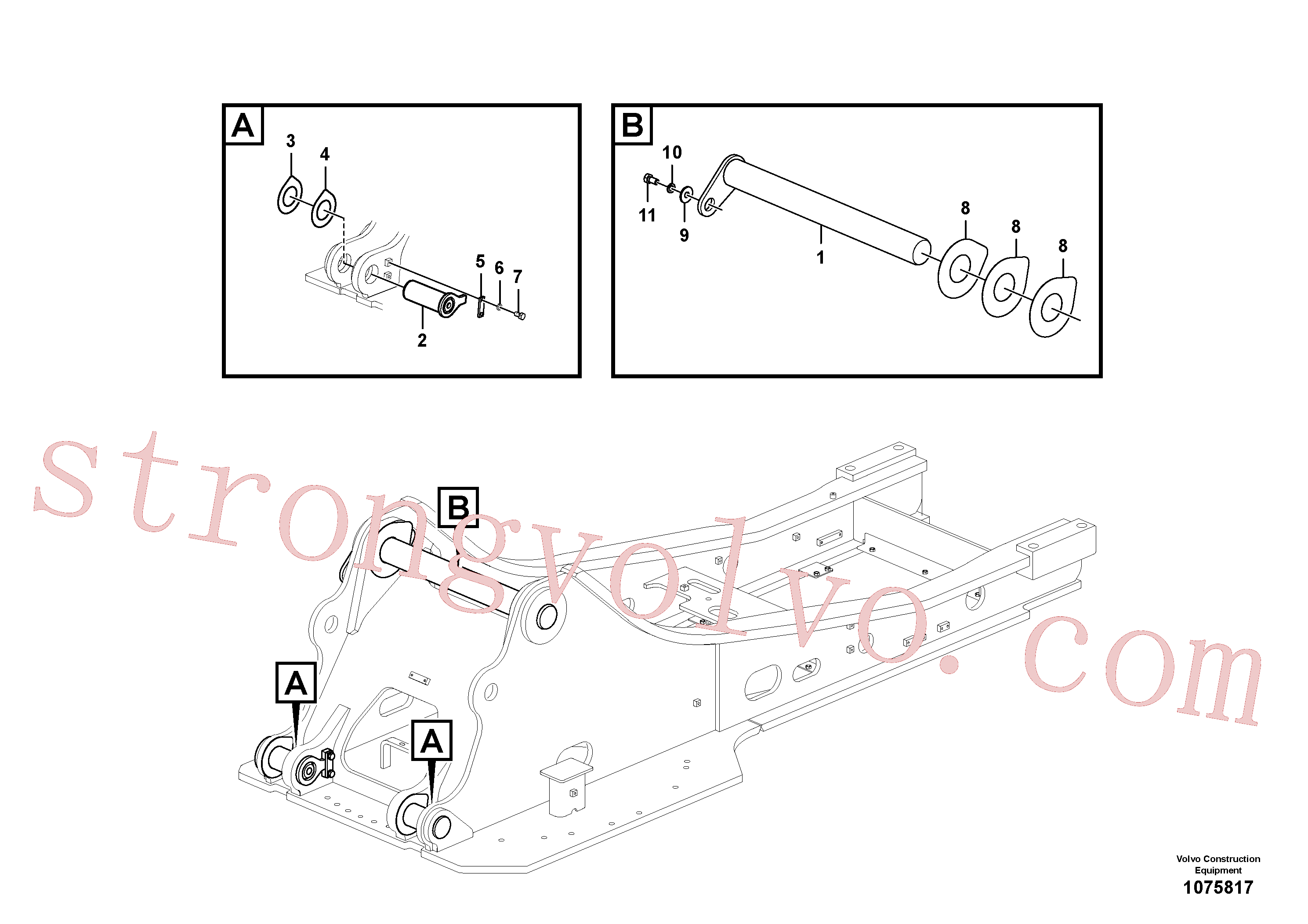 Volvo Acessórios para escavadeira VOE991646 Parafuso sextavado Acessórios