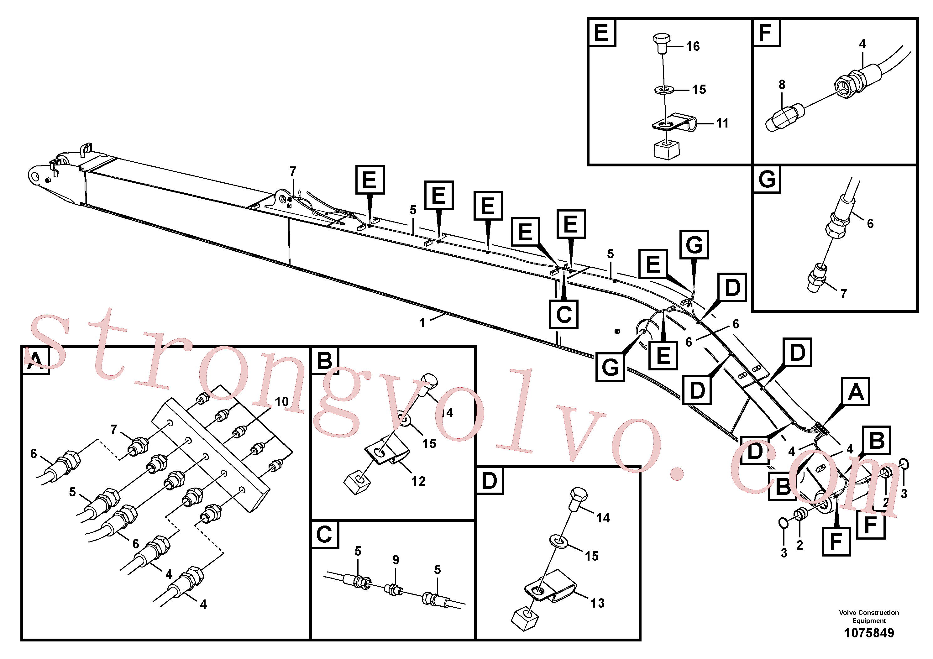Atacado VOE14656683 Lança Volvo escavadeira