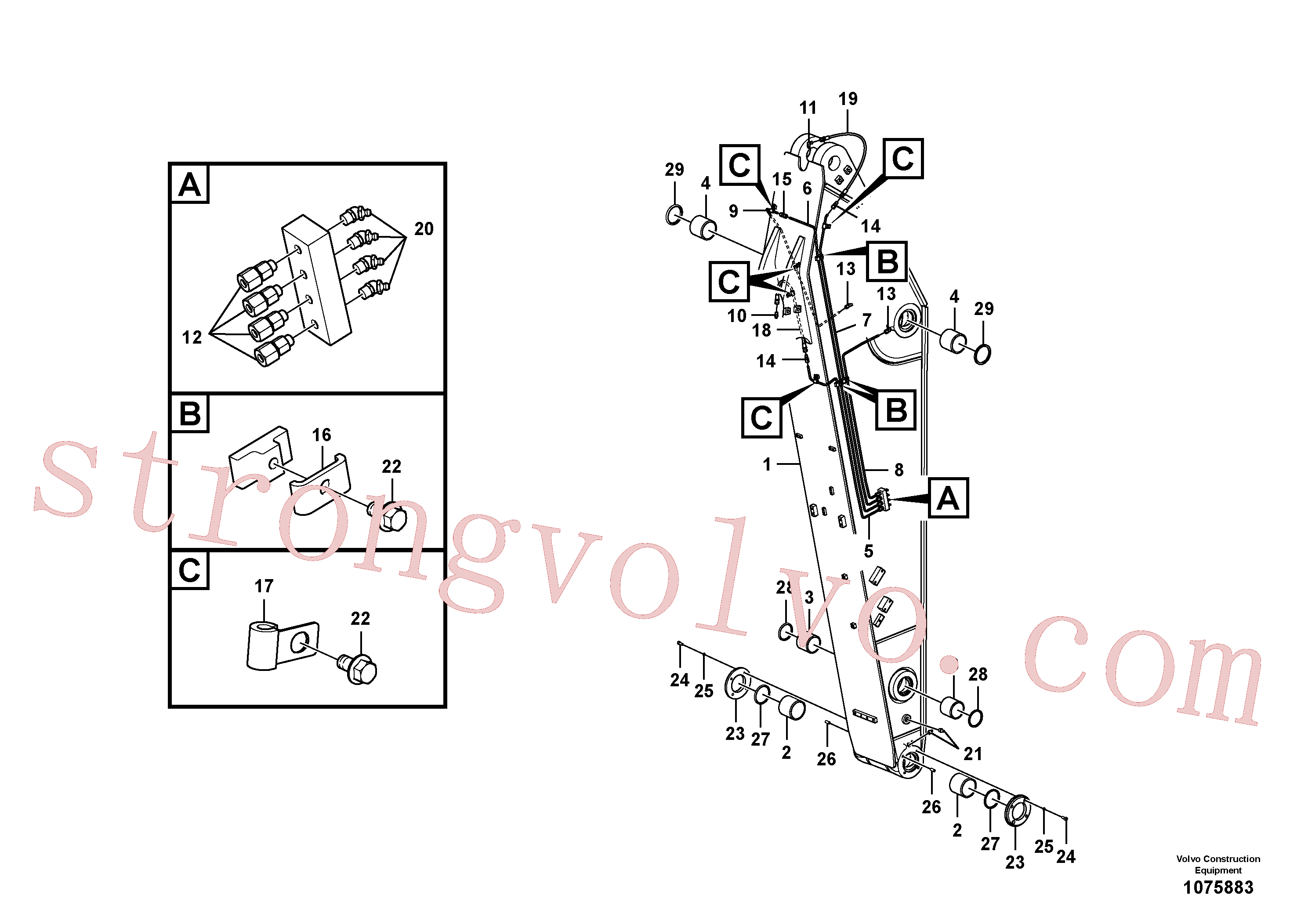 Volvo Montagem VOE14550555 Tubo Acessórios