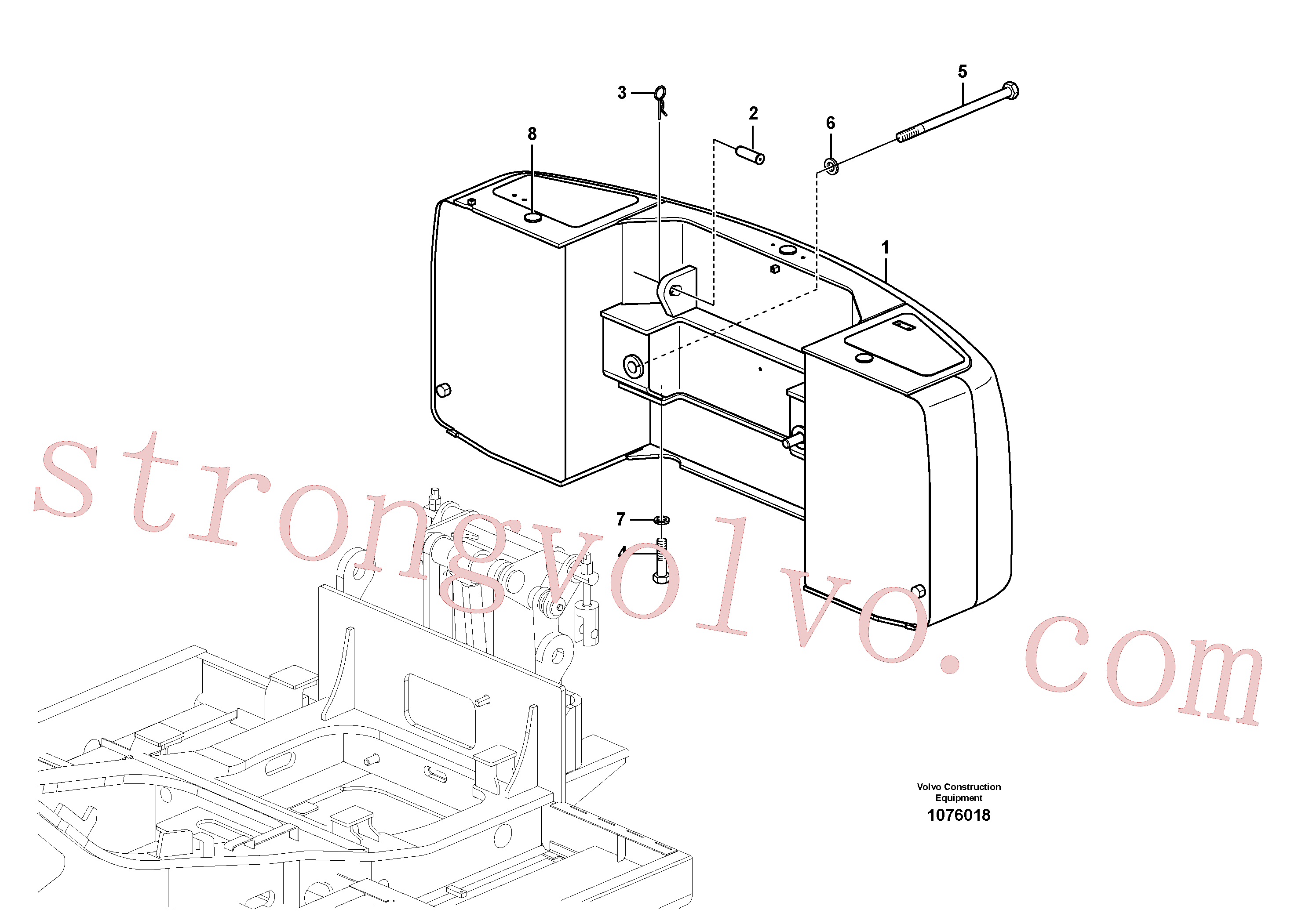 VOE14684991 Volvo Contrapesos(1076018 Montagem)