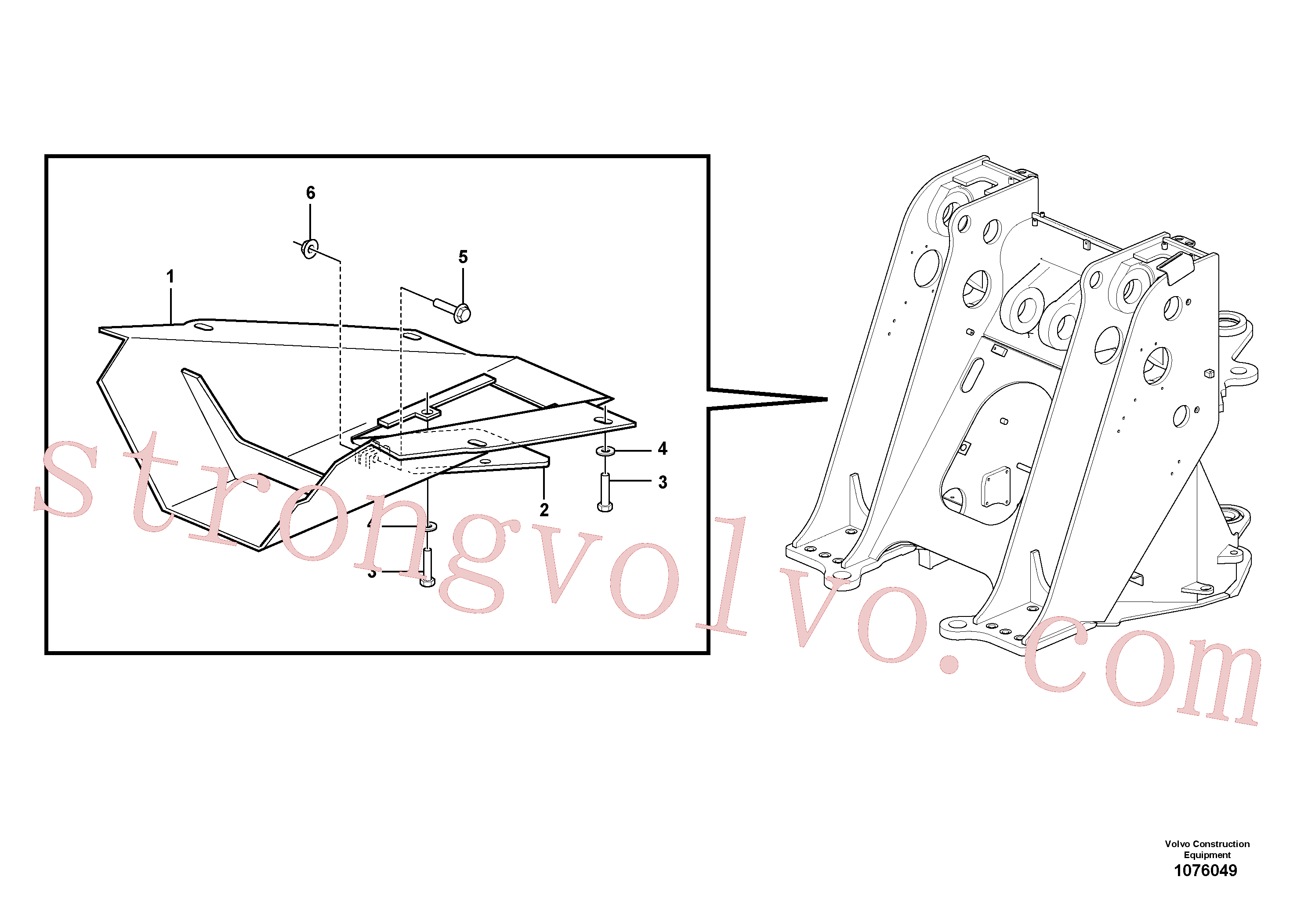 Atacado VOE60113115 Parafuso flangeado Volvo escavadeira