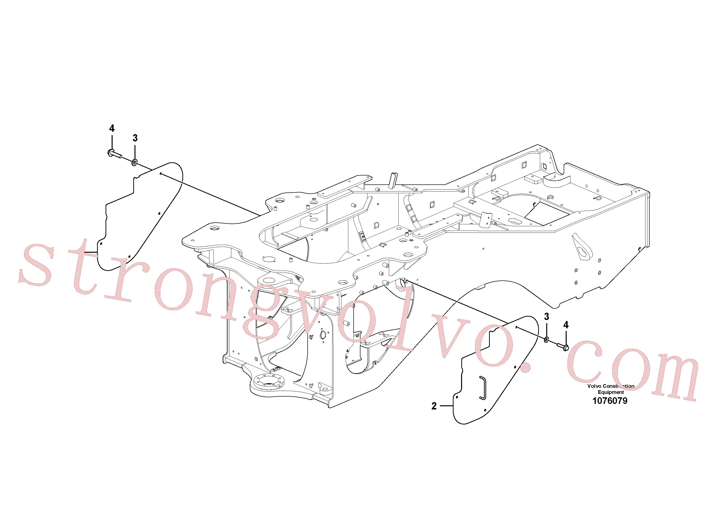 Volvo Acessórios para escavadeira VOE60113093 Parafuso flangeado Acessórios