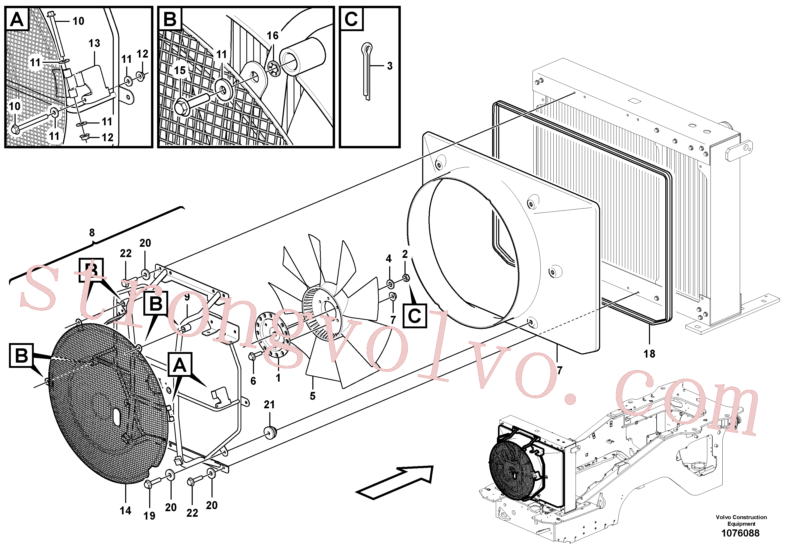 China Made VOE60113084 Parafuso flangeado Volvo Acessórios para escavadeira