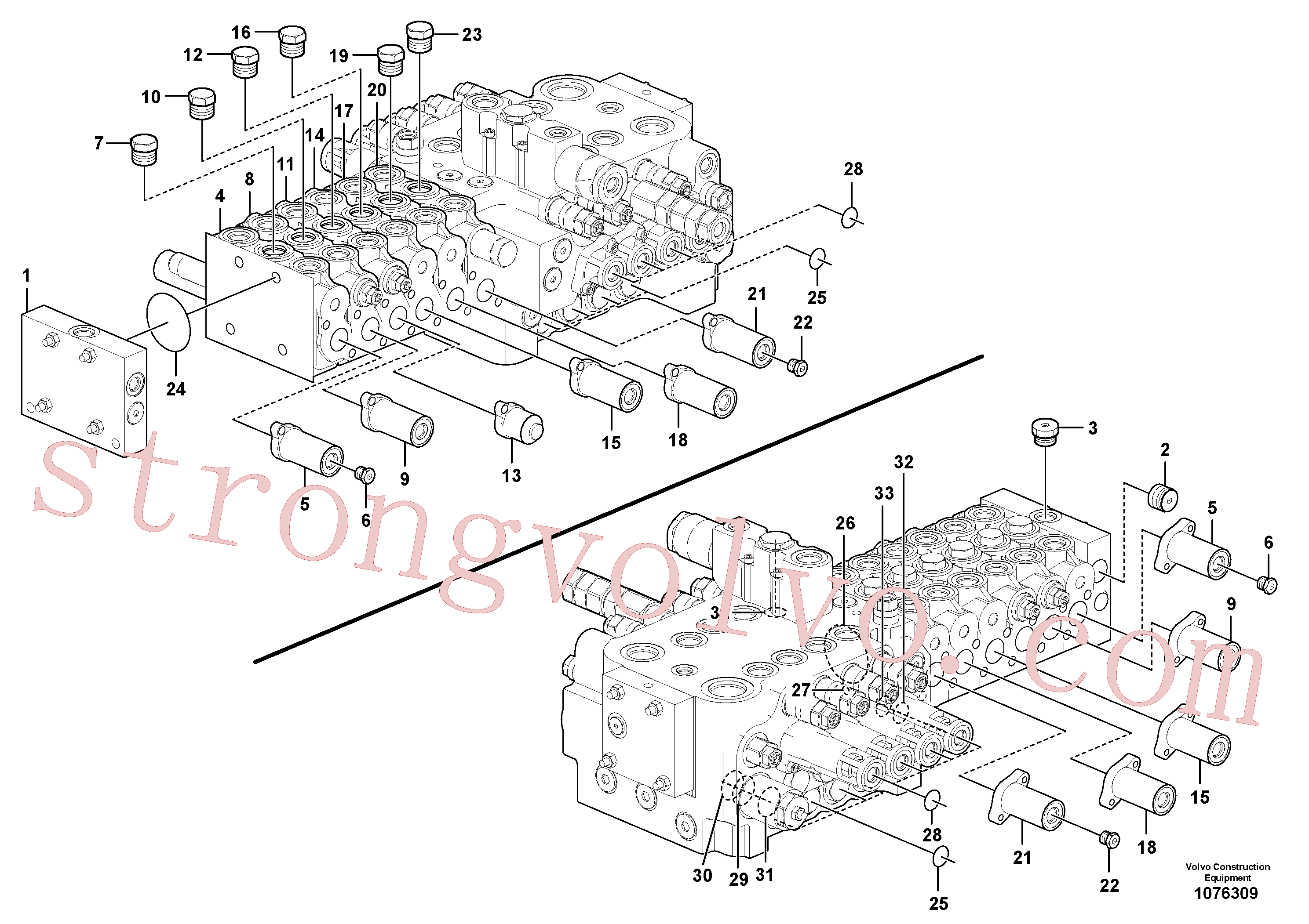 Volvo Acessórios para escavadeira VOE14726891 Parafuso Acessórios