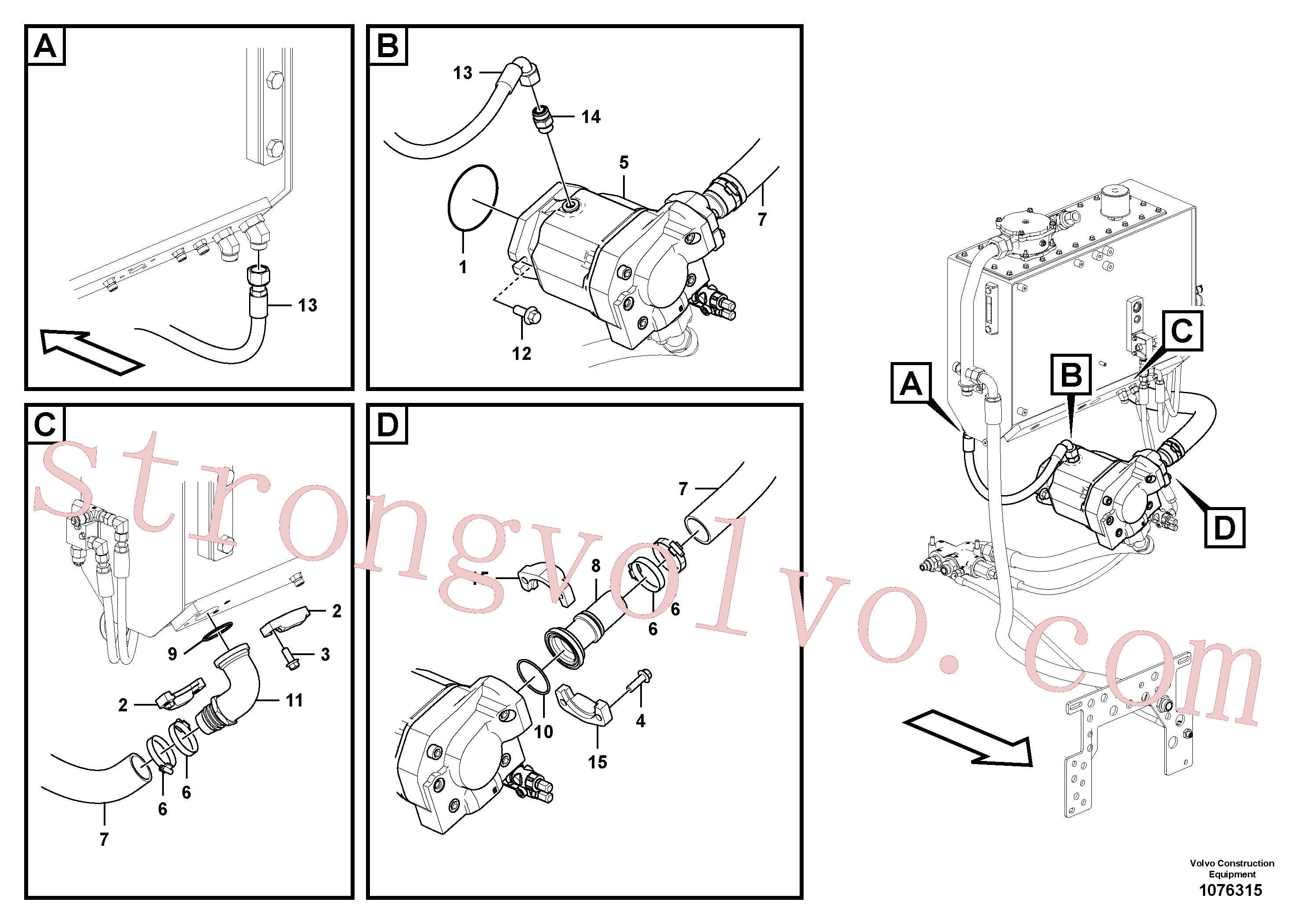 Atacado VOE12748894 Bomba hidráulica Volvo escavadeira