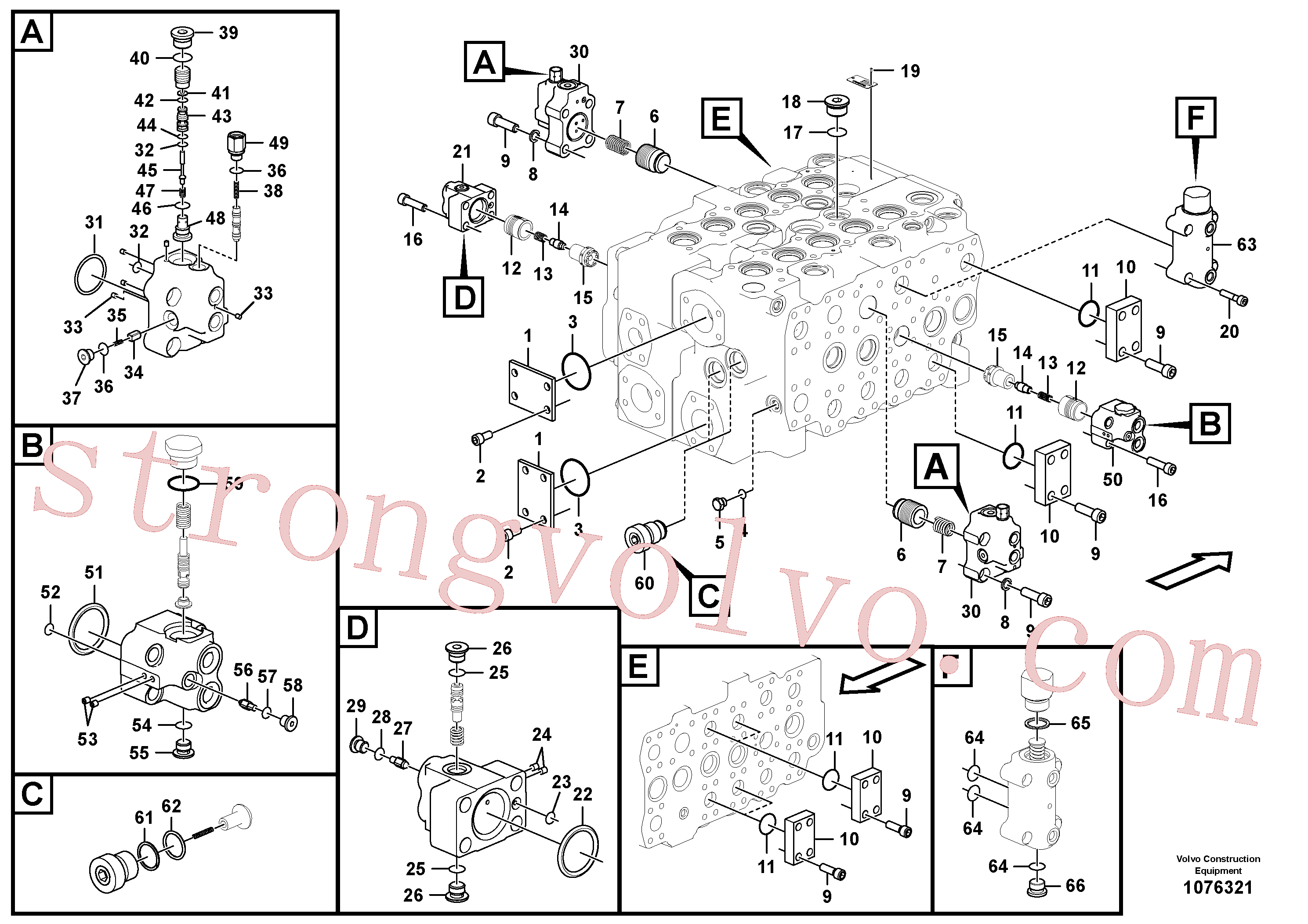 Volvo Acessórios para escavadeira VOE14541898 Flange Acessórios