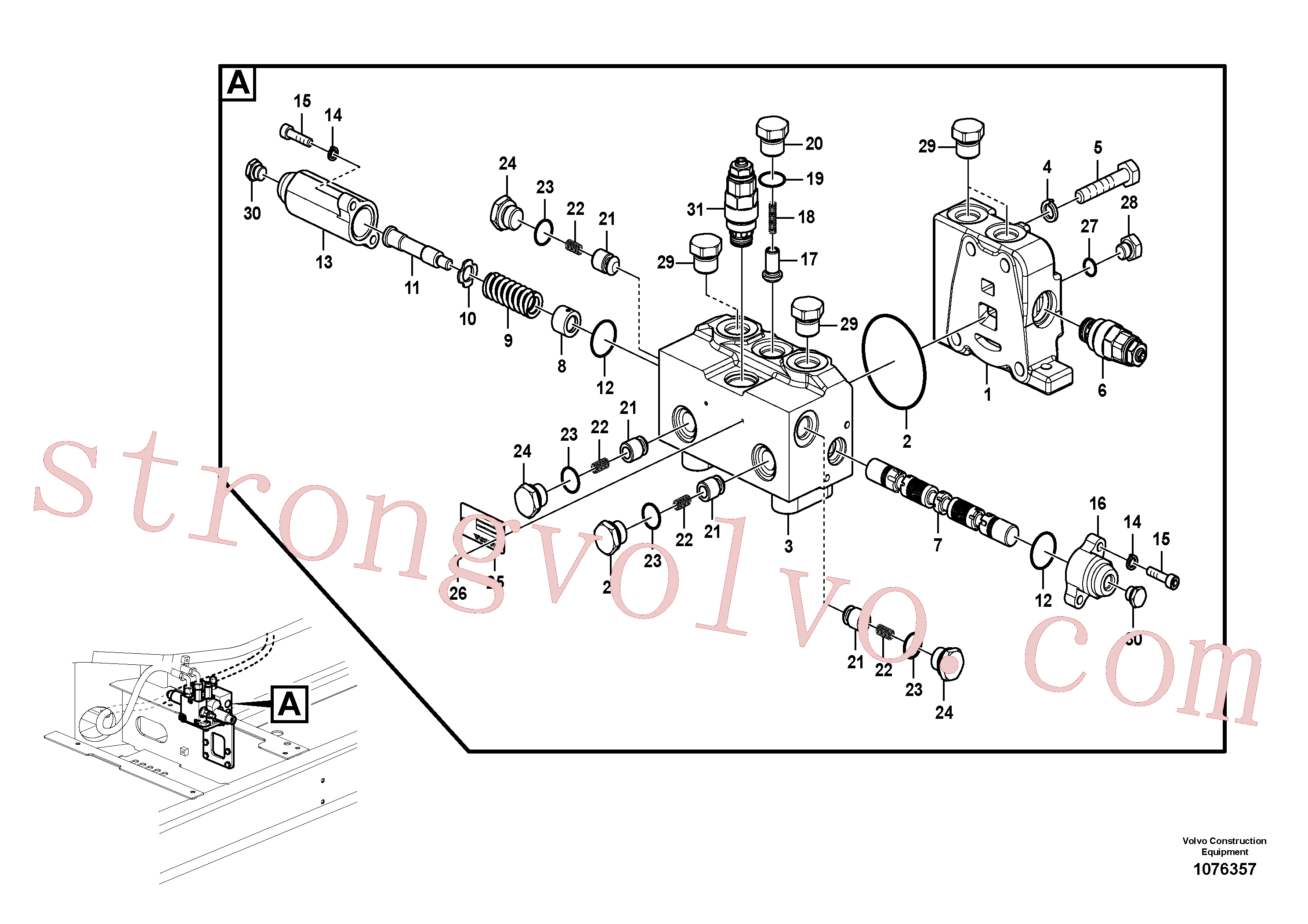 VOE14617960 Volvo(1076357 Montagem)
