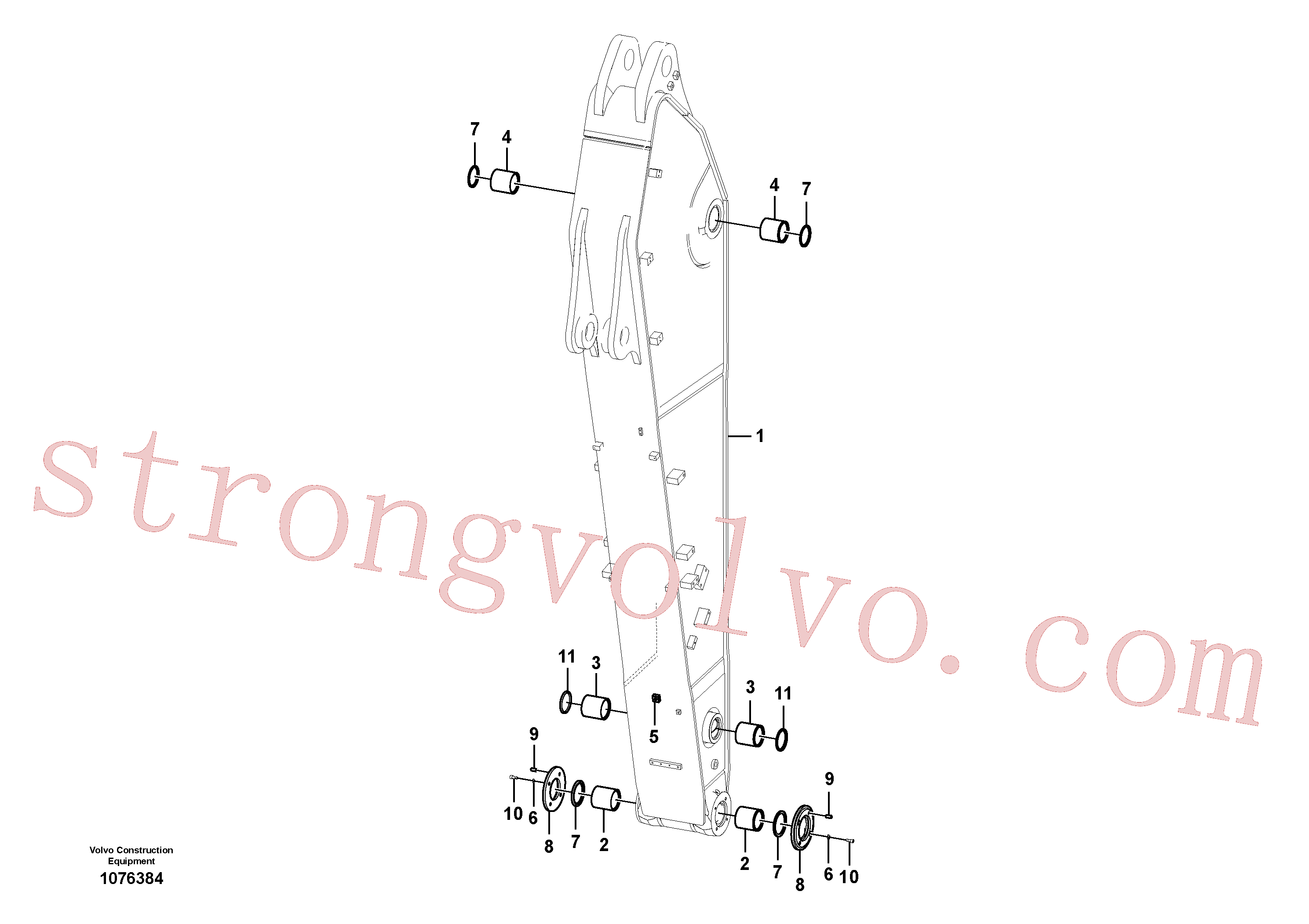 VOE14570907 Volvo Braço de afundamento(1076384 Montagem)