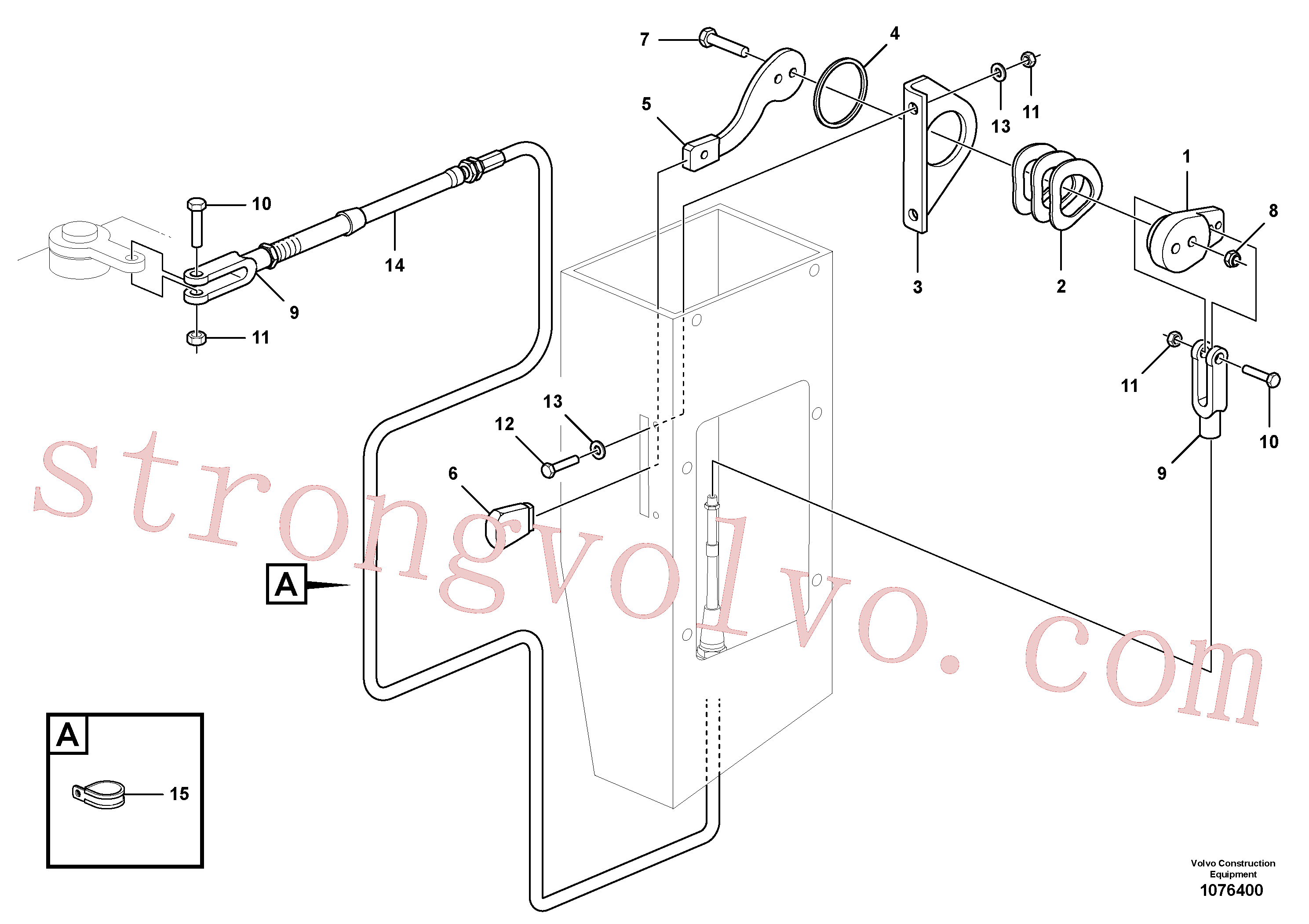 RM95654208 Braçadeira Volvo escavadeira