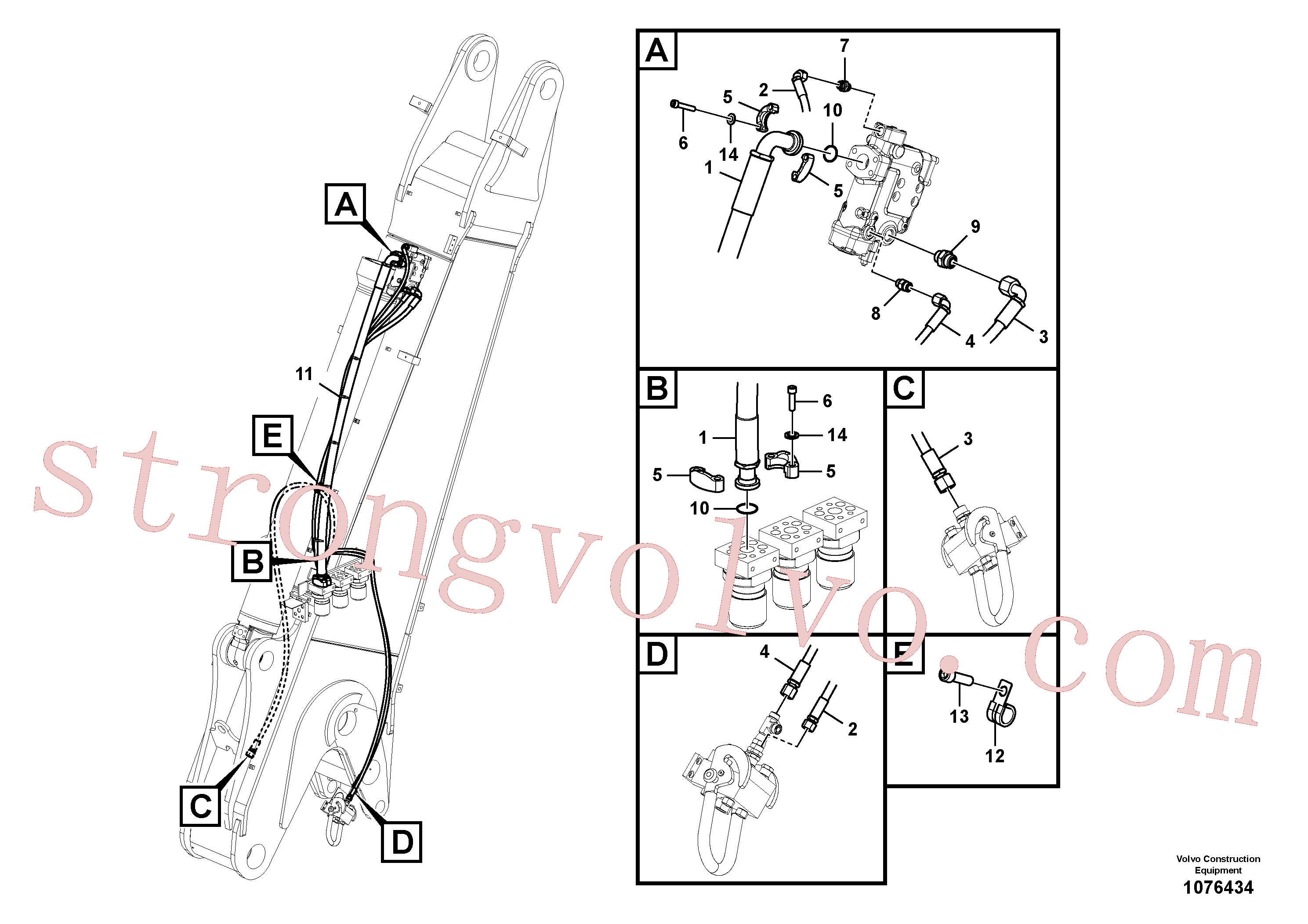 Volvo Montagem VOE15114903 Mangueira completa Acessórios