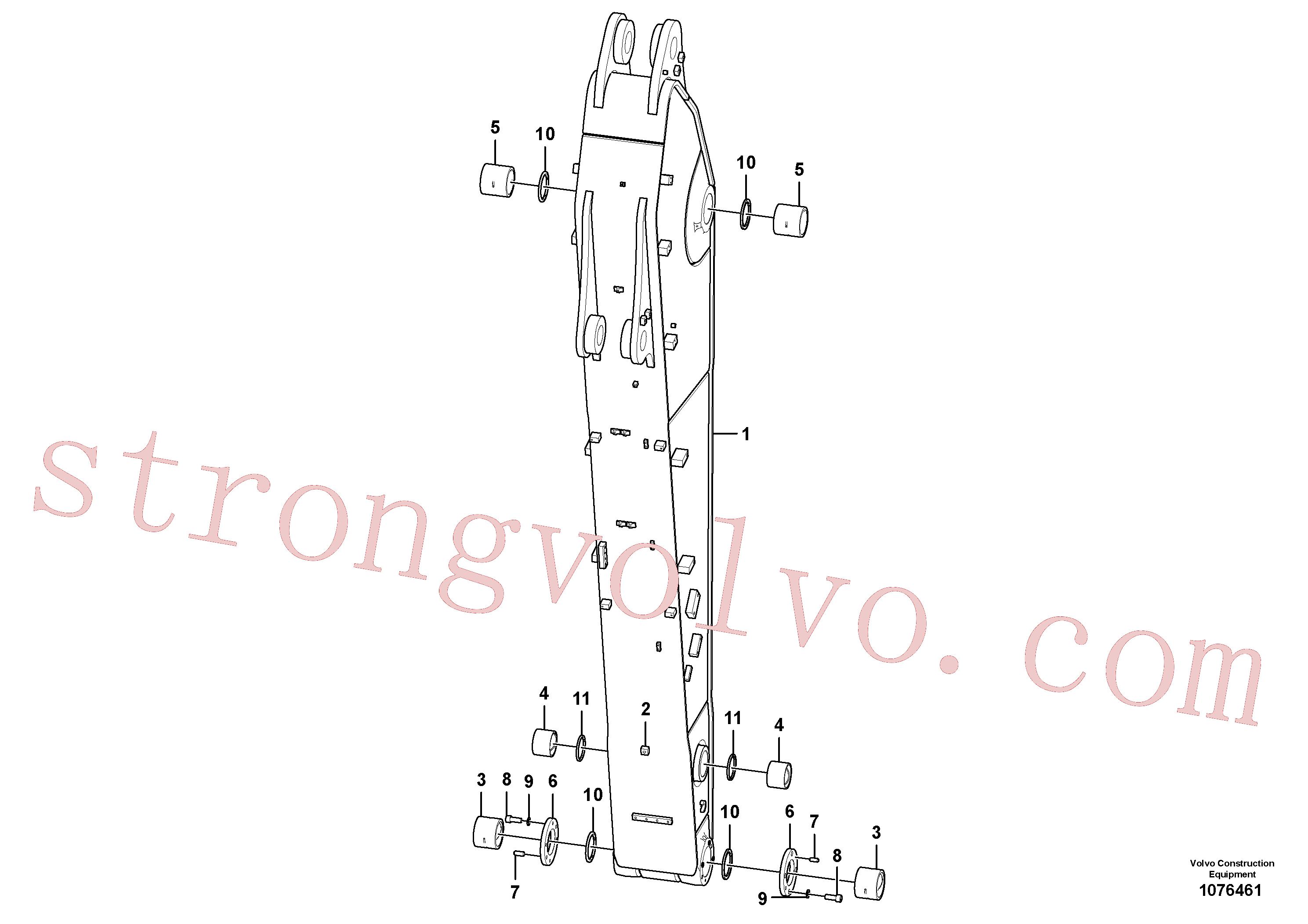 VOE14570425 Volvo Braço de afundamento(1076461 Montagem)