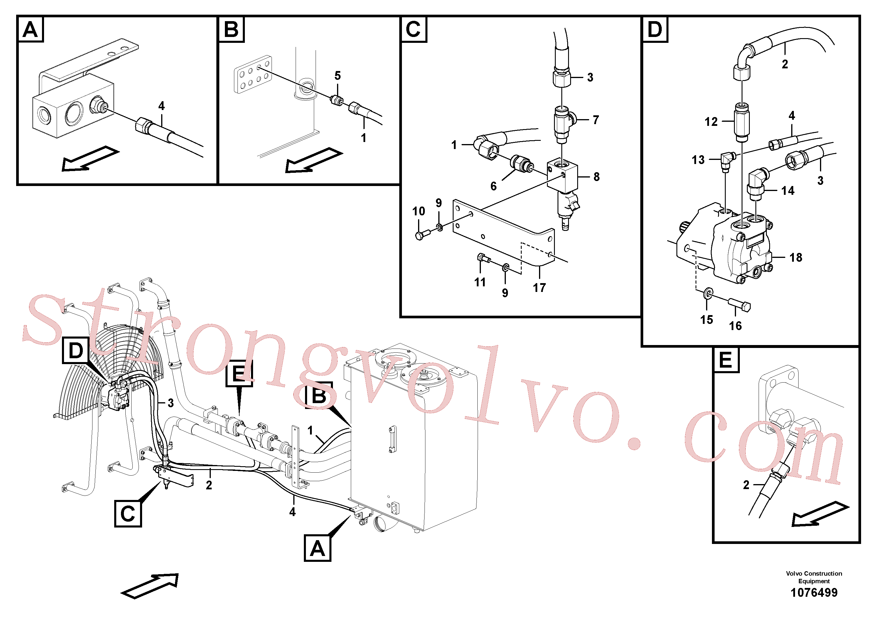 China Made VOE14536080 Seal Volvo Acessórios para escavadeira