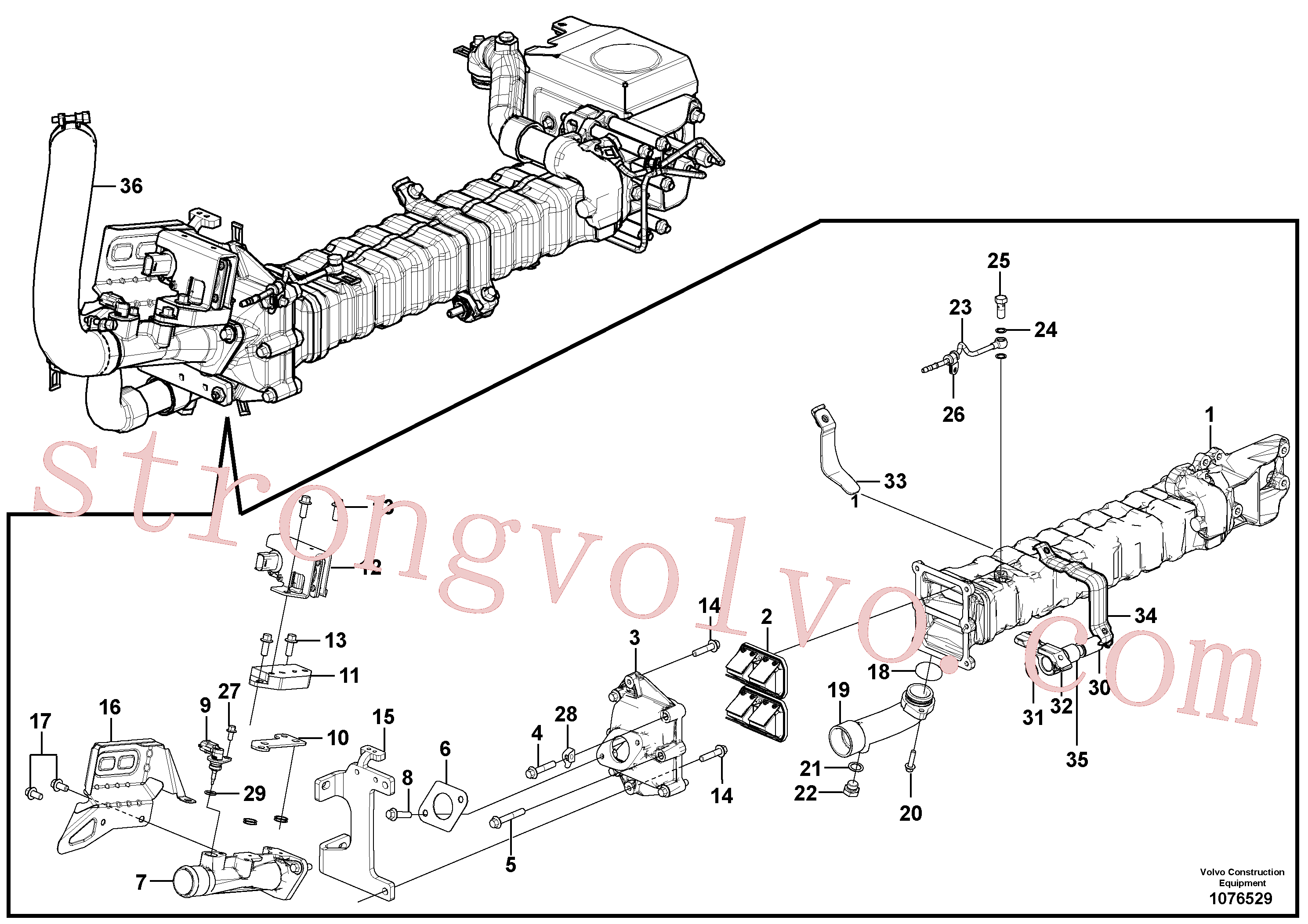 Volvo Montagem PJ4630024 Anel trava Acessórios