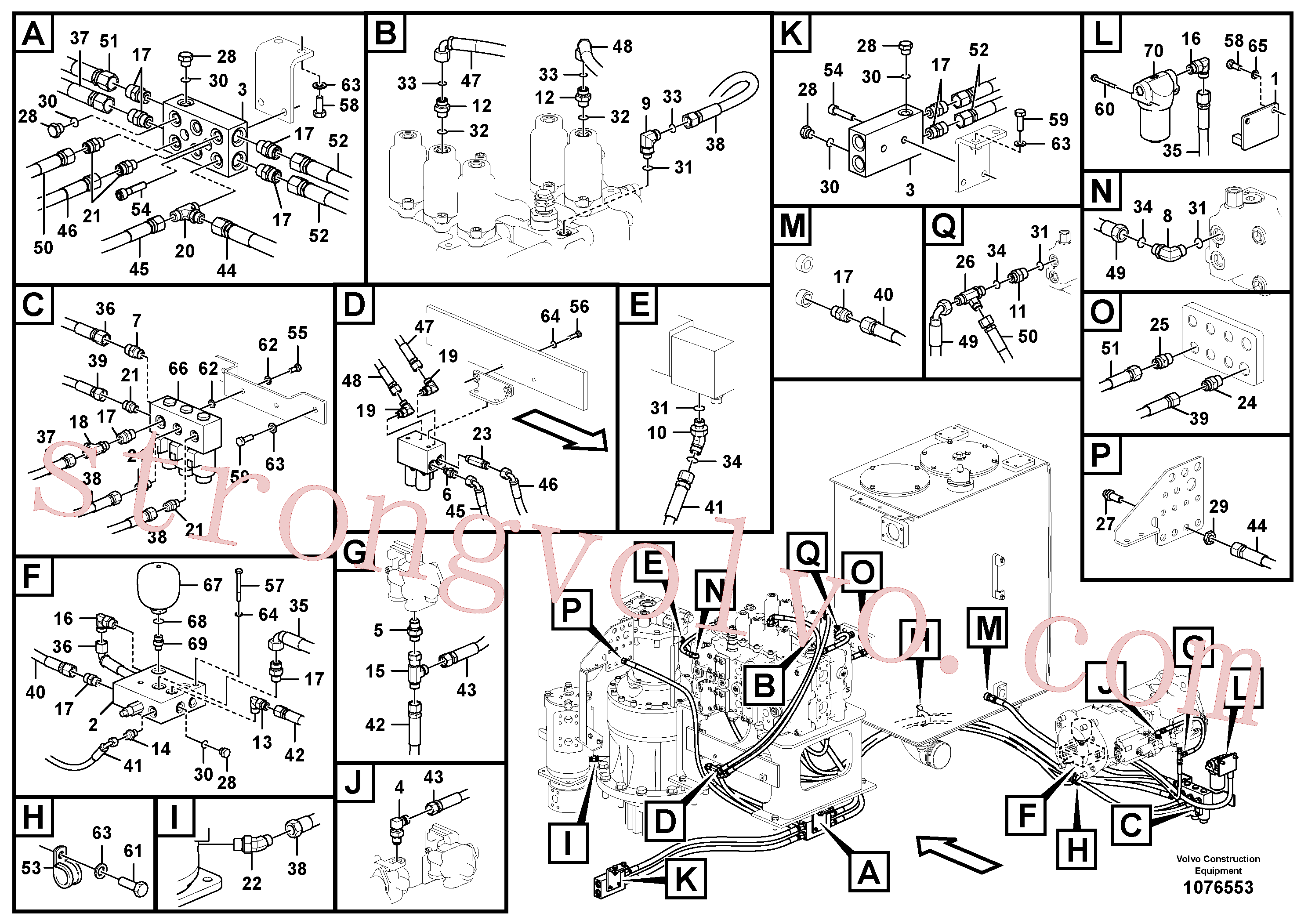 Volvo Montagem VOE15035695 Rockmaster/1SC Acessórios