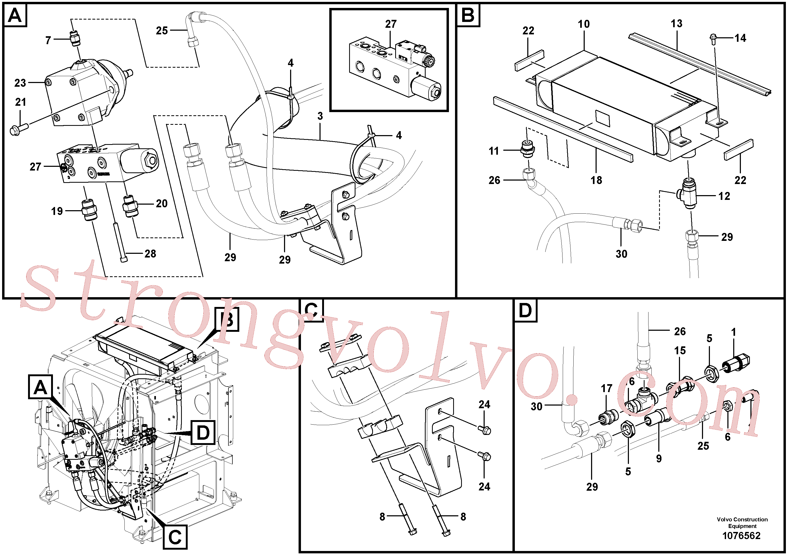 RM59922617 Volvo Circuito do ventilador - traseiro(1076562 Montagem)
