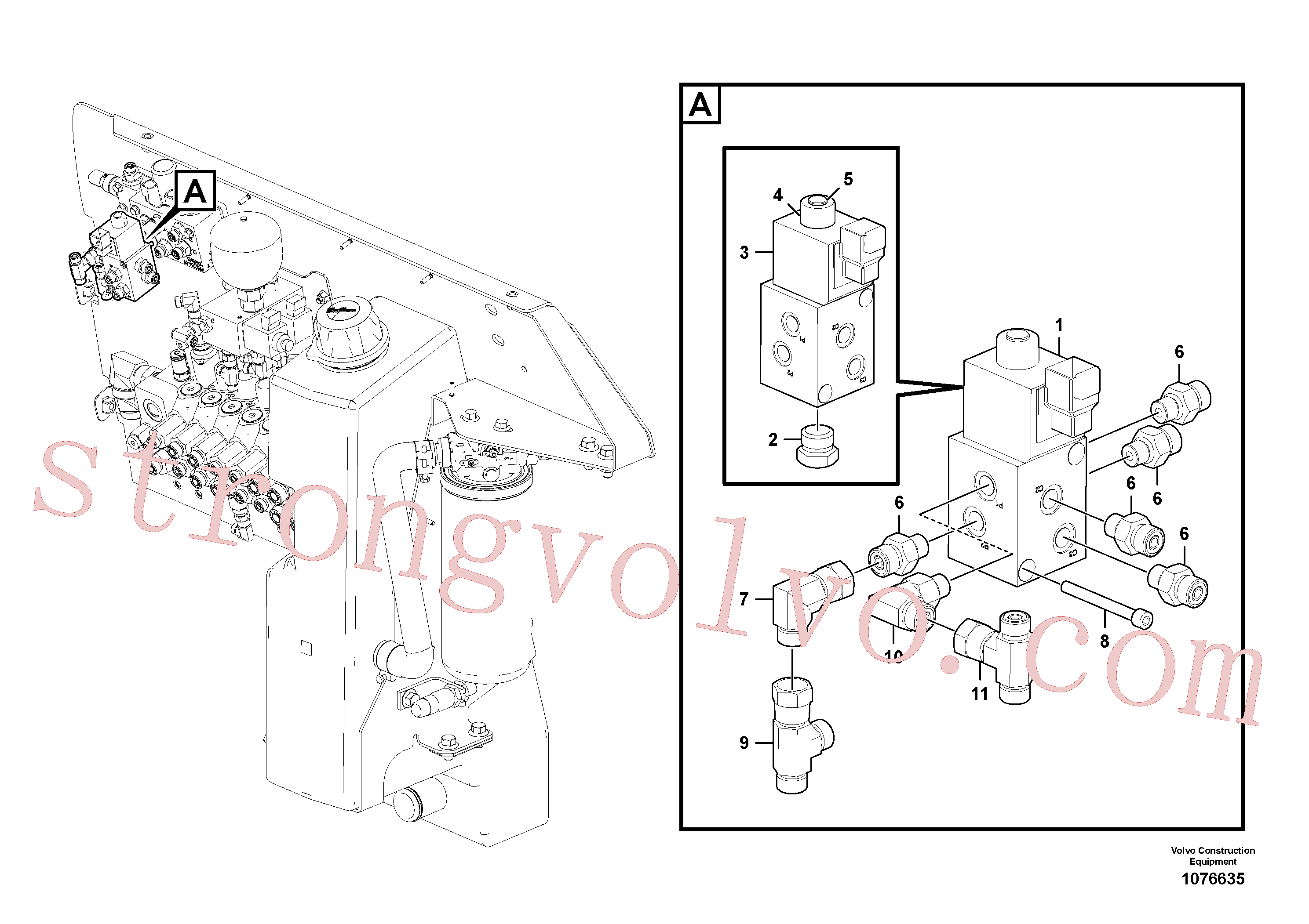 VOE11713207 Válvula solenóide Inscreva-se para Volvo Acessórios para escavadeira