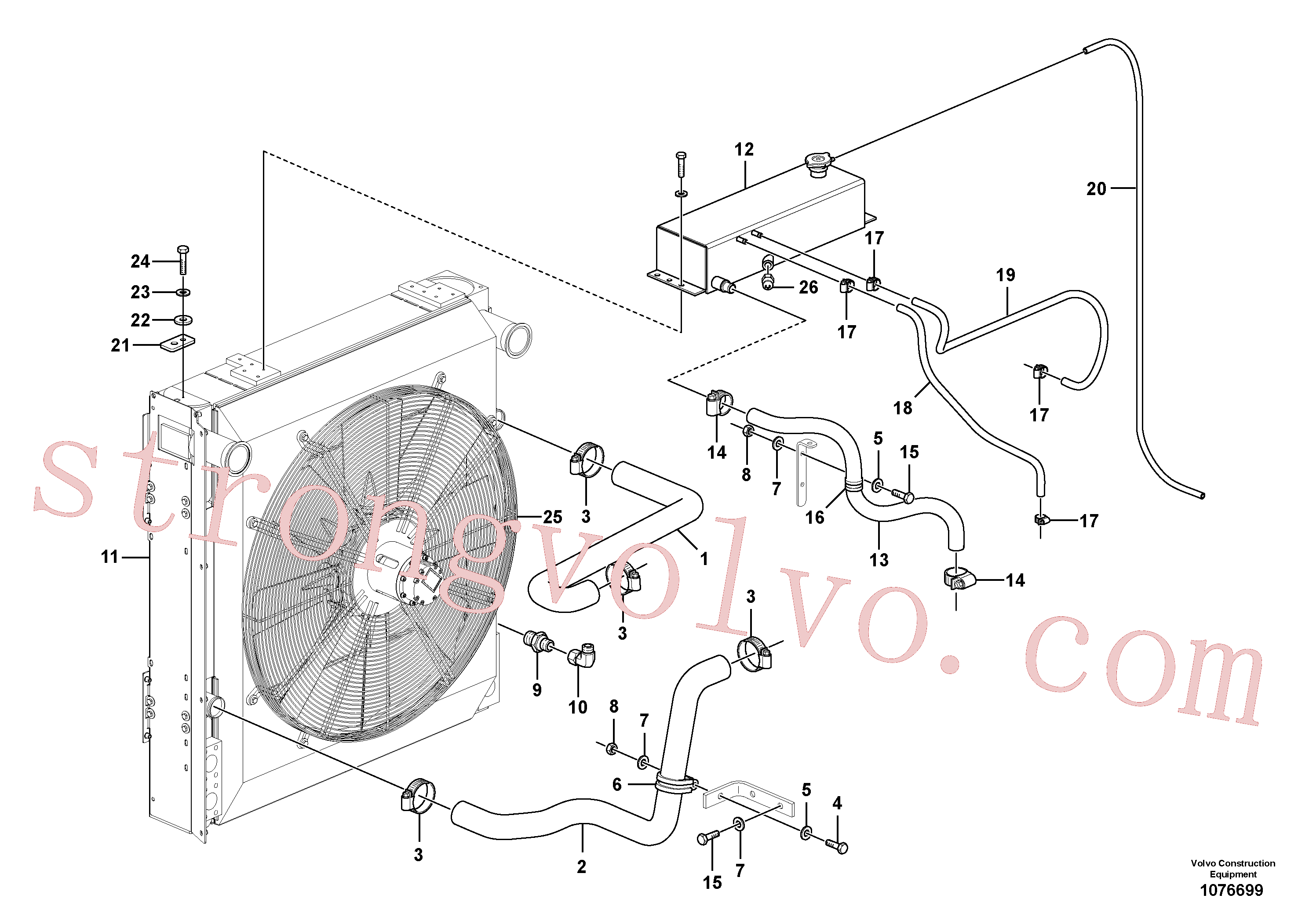 Volvo Montagem RM56278682 Mangueira Acessórios