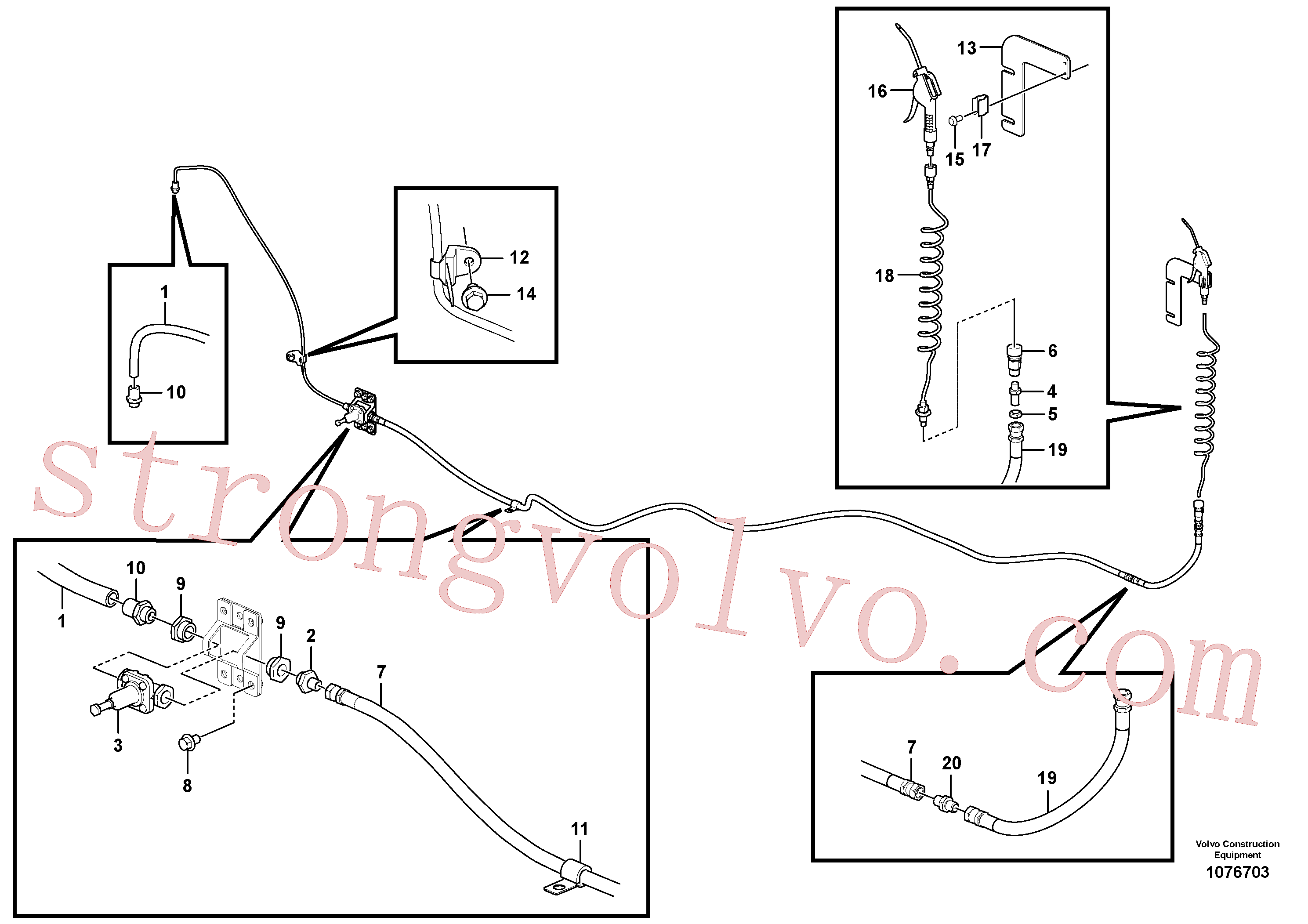 Volvo Montagem VOE14596340 Conector Acessórios