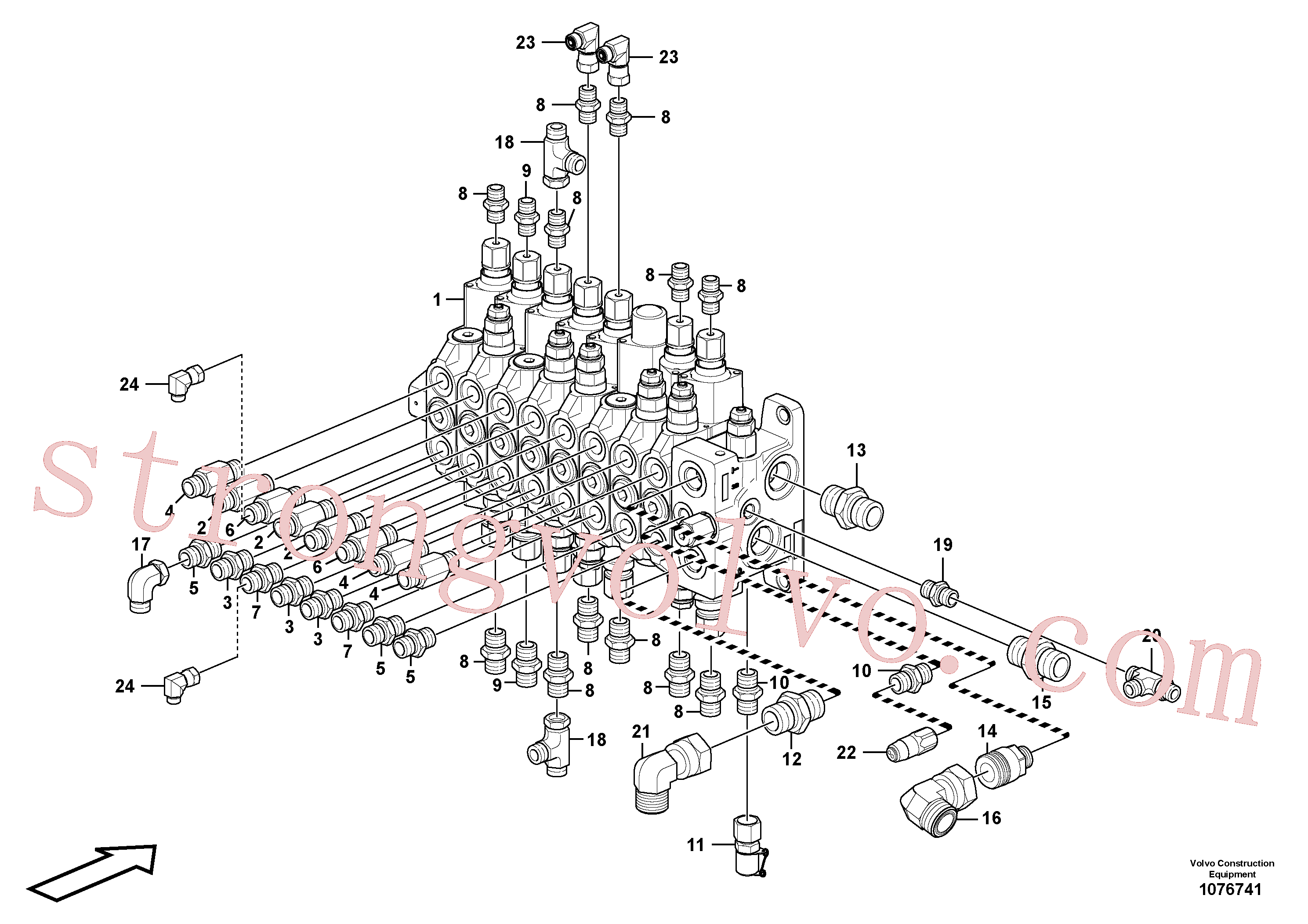 China Made VOE11806749 Interruptor de pressão Volvo Acessórios para escavadeira