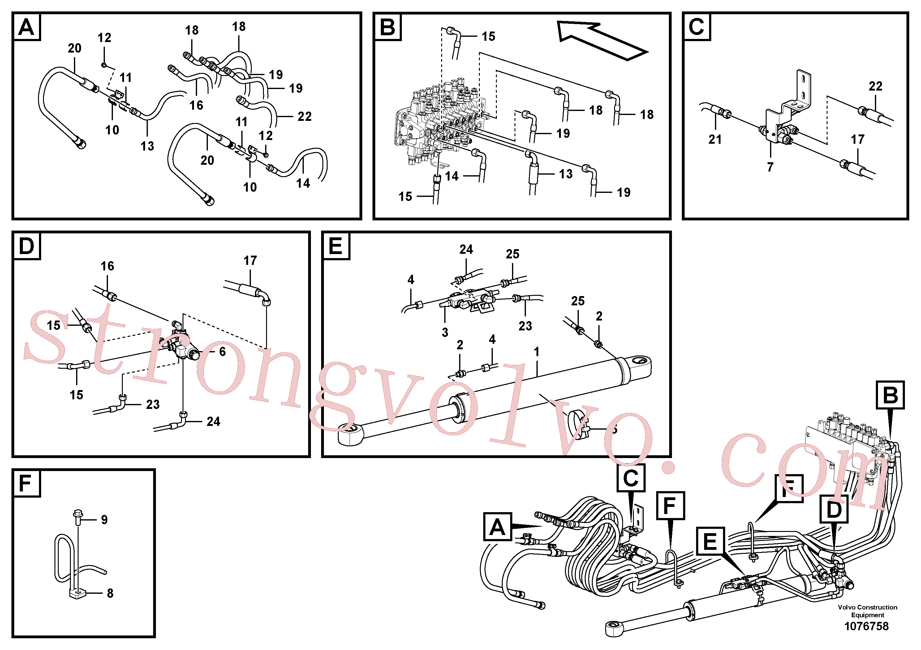 Atacado VOE11808363 Guia Volvo escavadeira