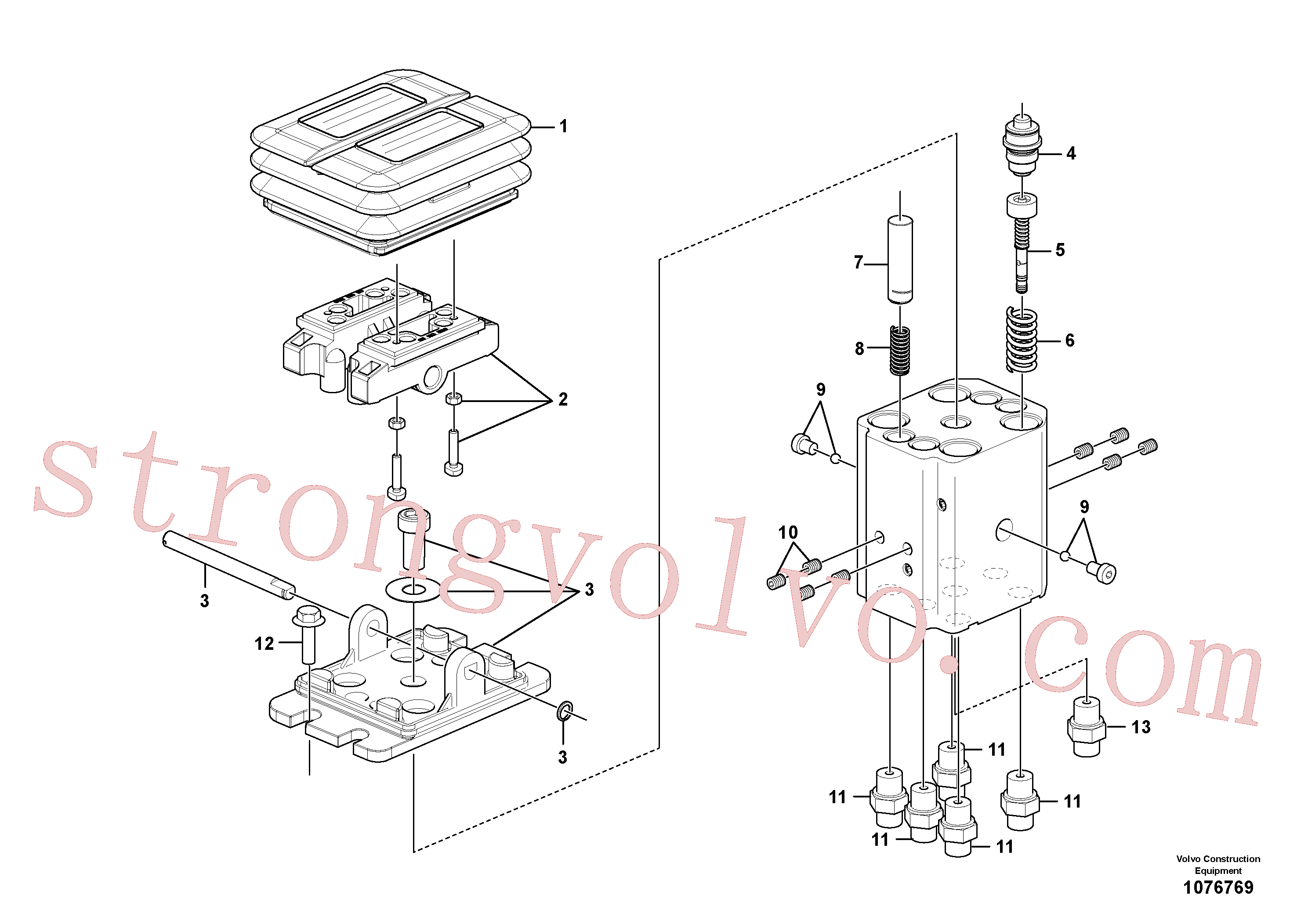 Atacado VOE15161410 Jogo do regulador Volvo escavadeira