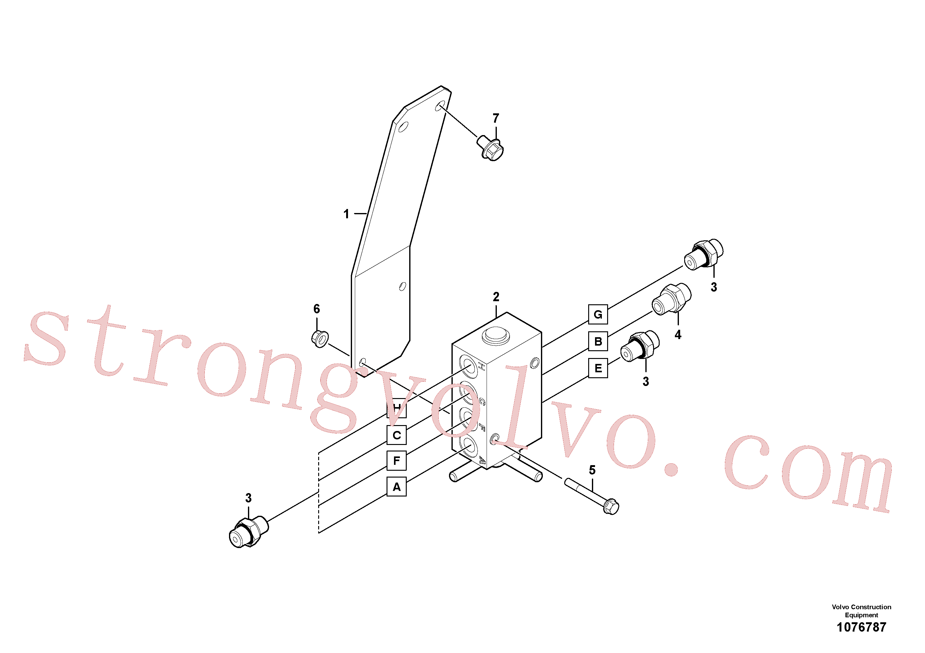 China Made VOE15698688 Válvula do acelerador Volvo Acessórios para escavadeira