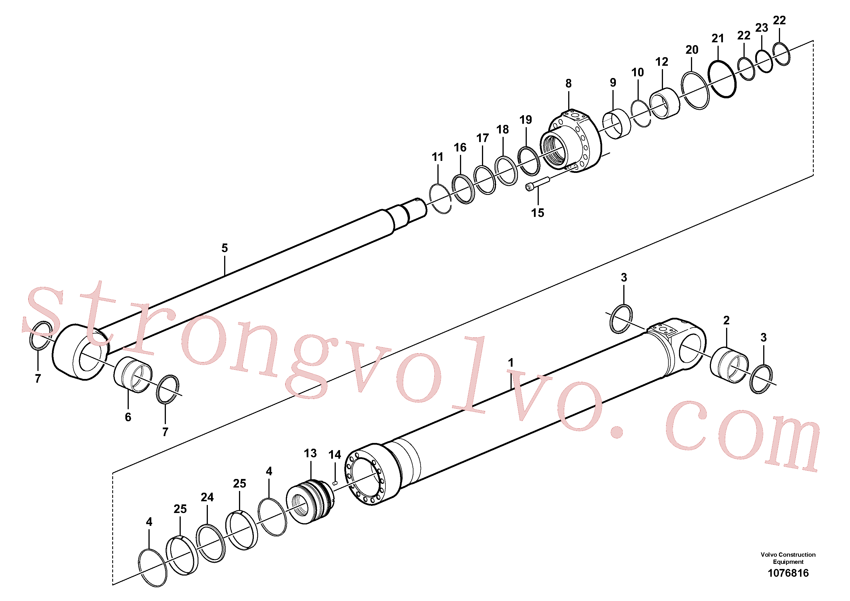Atacado VOE14686808 Anel de apoio Volvo escavadeira