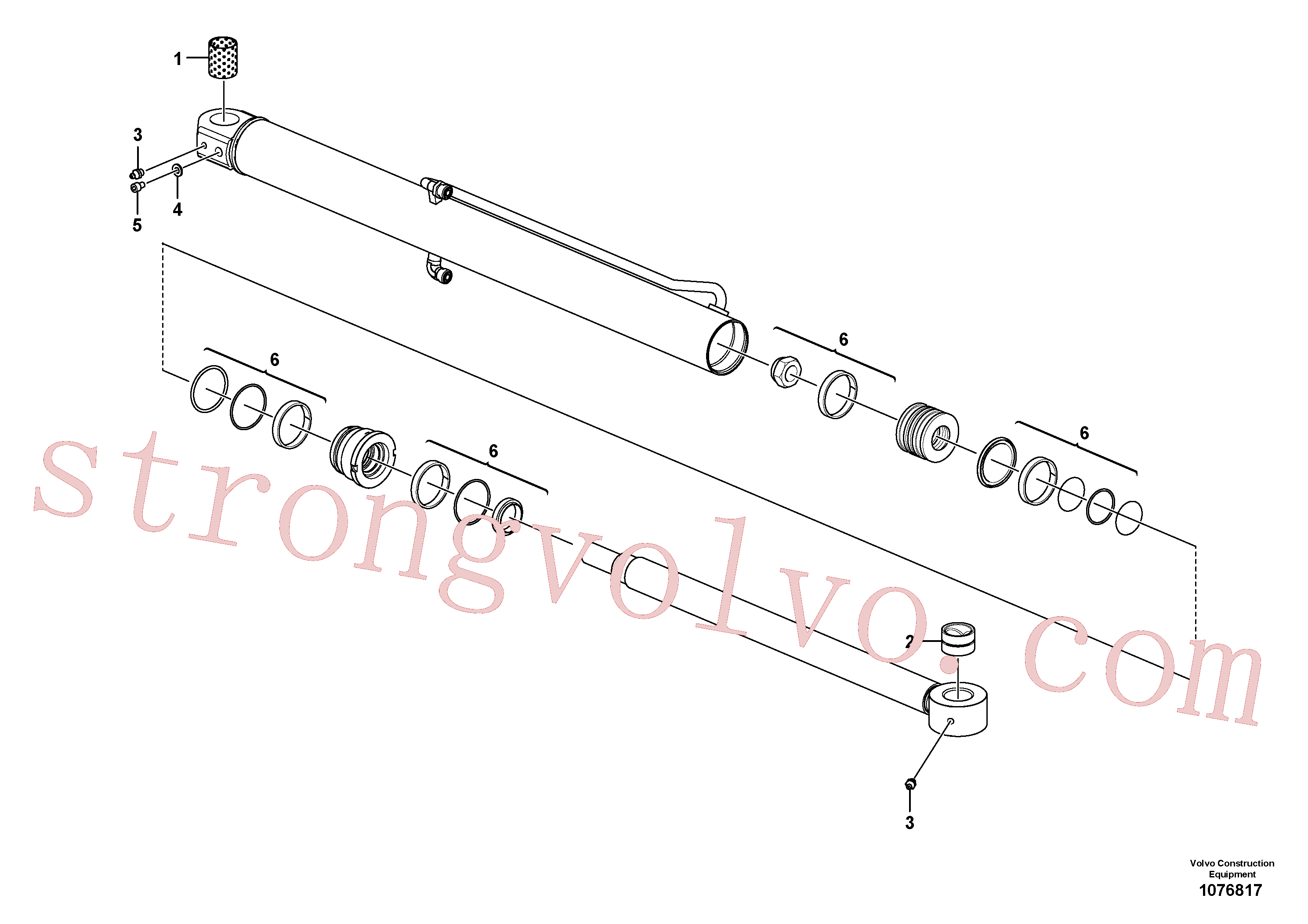 China Made VOE17418283 Anel Volvo Acessórios para escavadeira