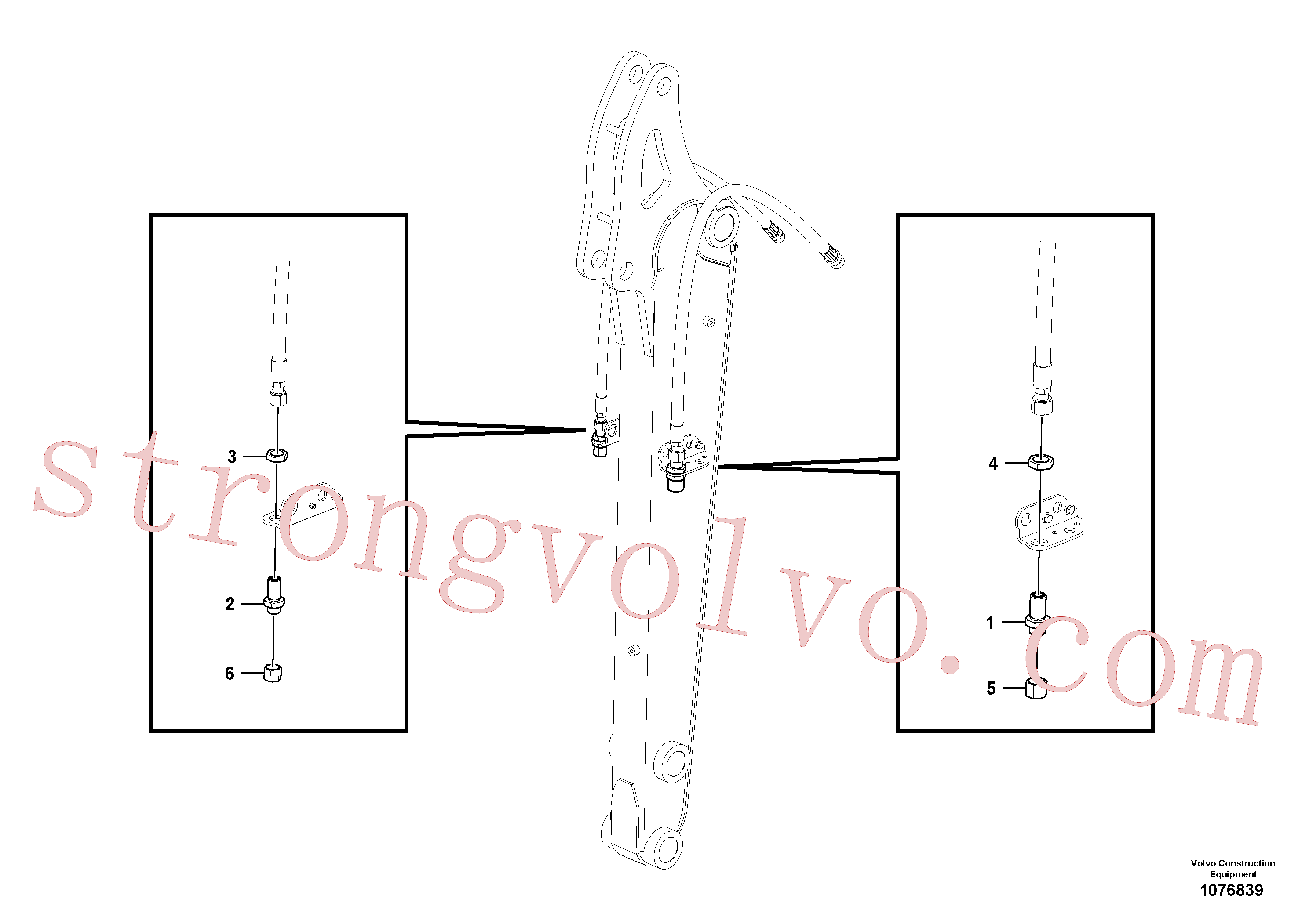 VOE935575 Volvo Kit de acoplamento (acessórios)(1076839 Montagem)