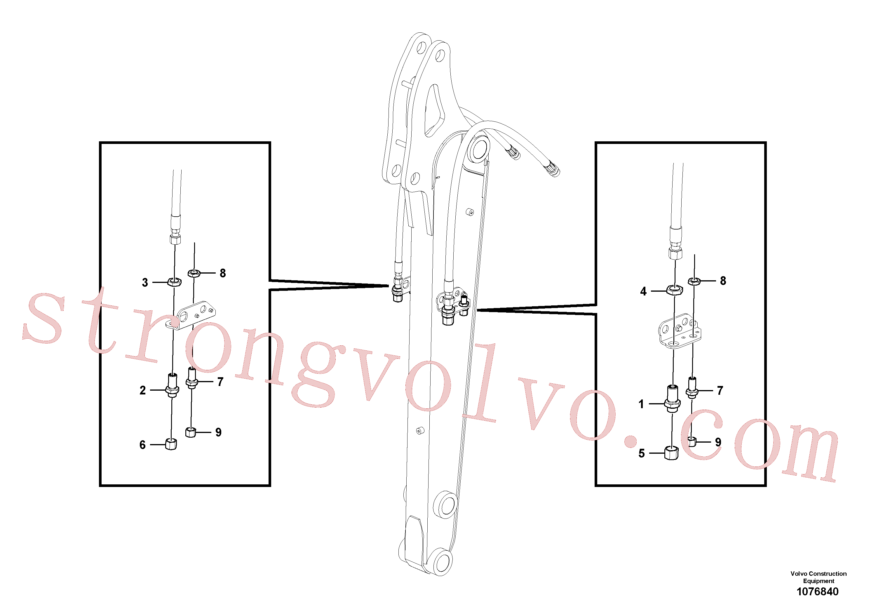 China Made VOE935575 Bujão Volvo Acessórios para escavadeira