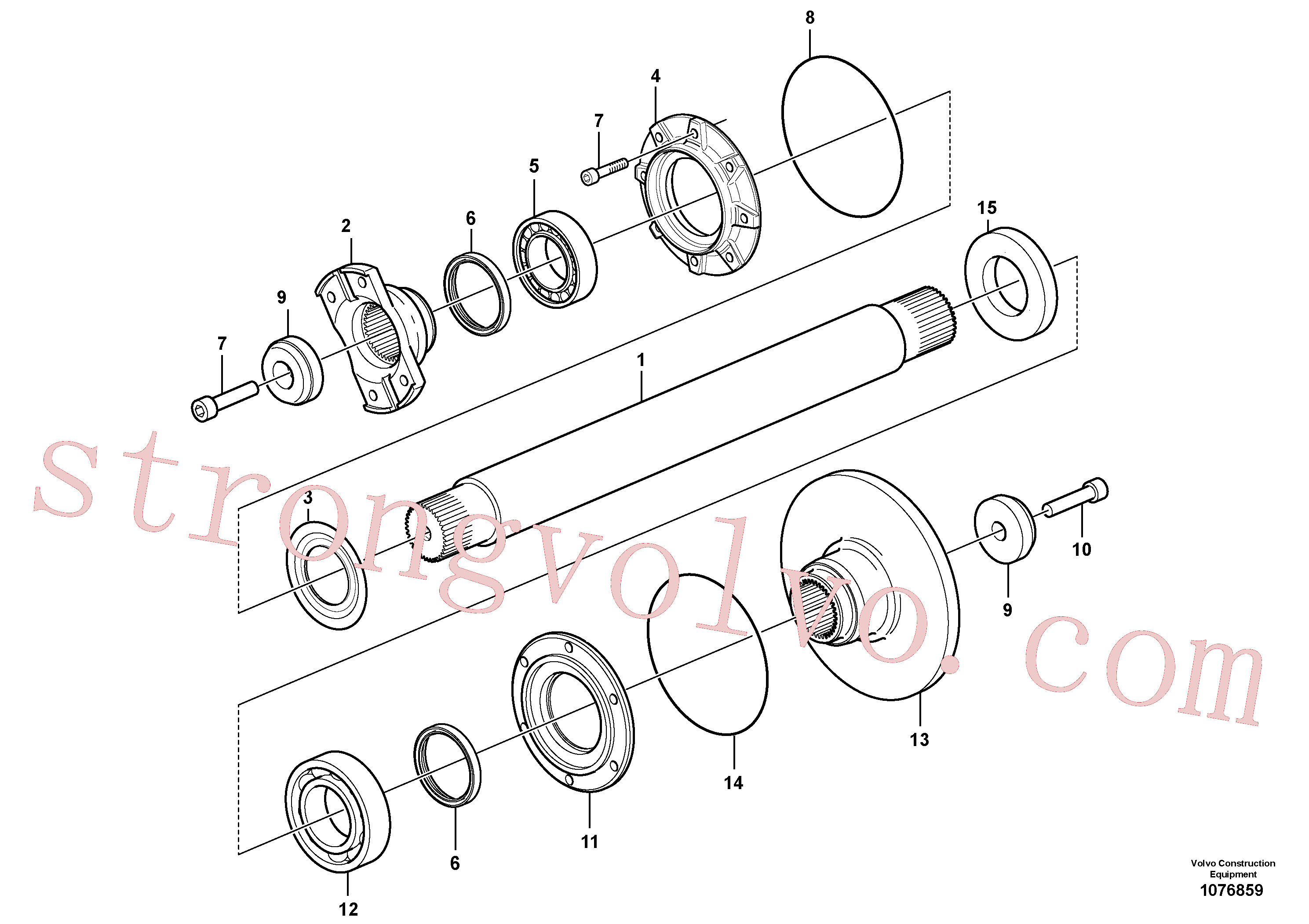 VOE11194467 Volvo Veio intermédio(1076859 Montagem)