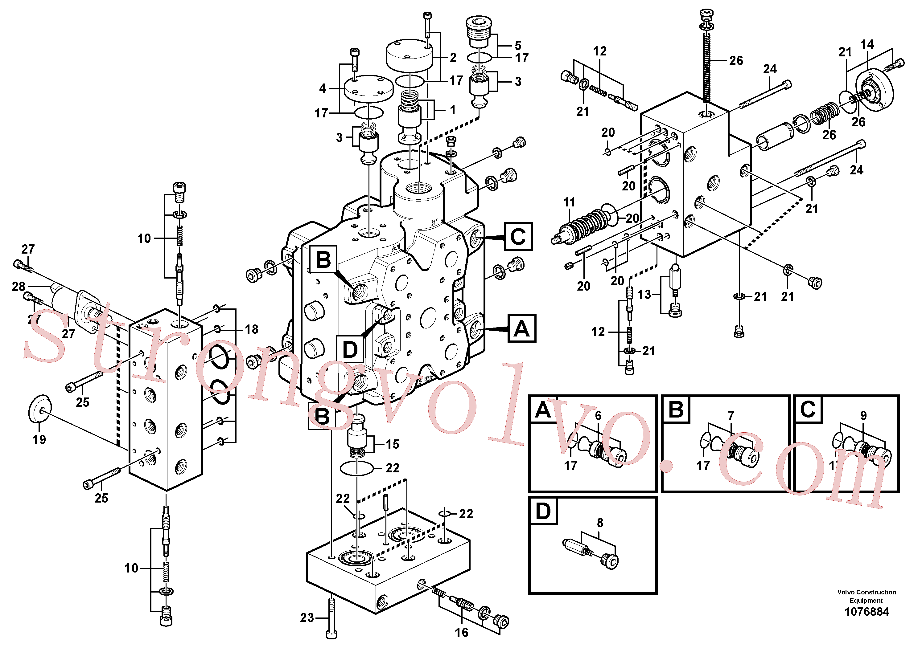 Volvo Montagem VOE11705092 Capô Acessórios