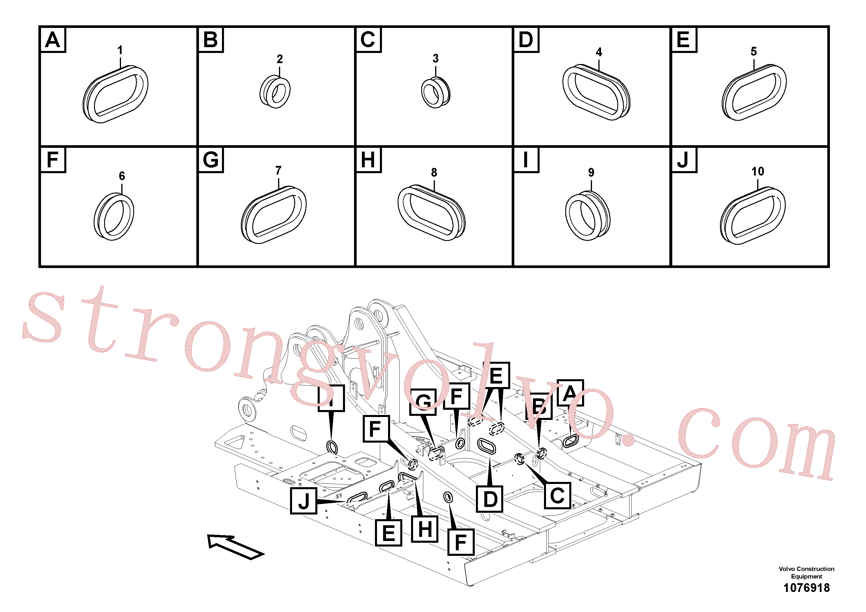 VOE14613373 Volvo Sistema servomotor, válvula de comando para válvula solenóide(1076918 Montagem)