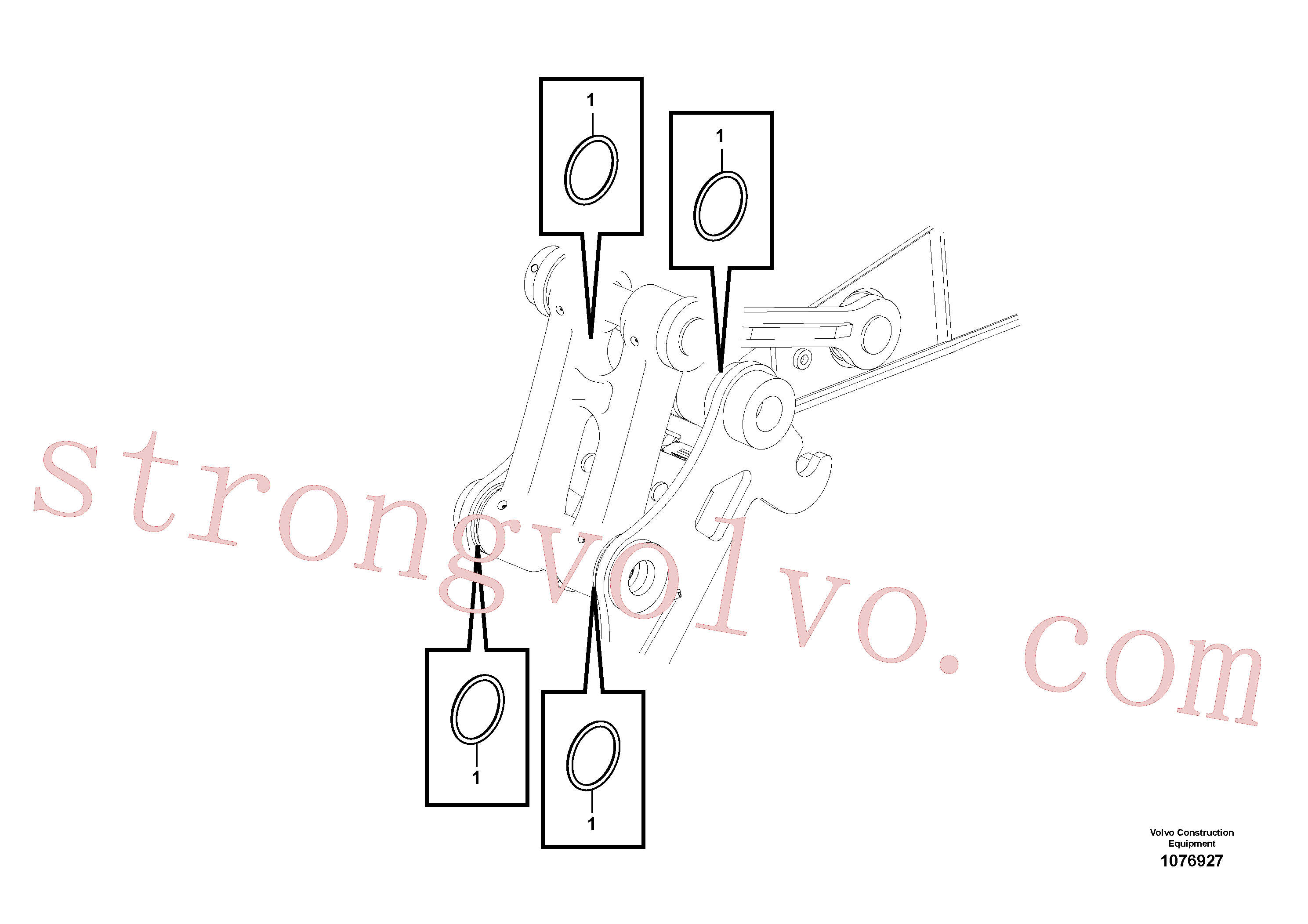 Volvo Montagem VOE14882279 Anel Acessórios