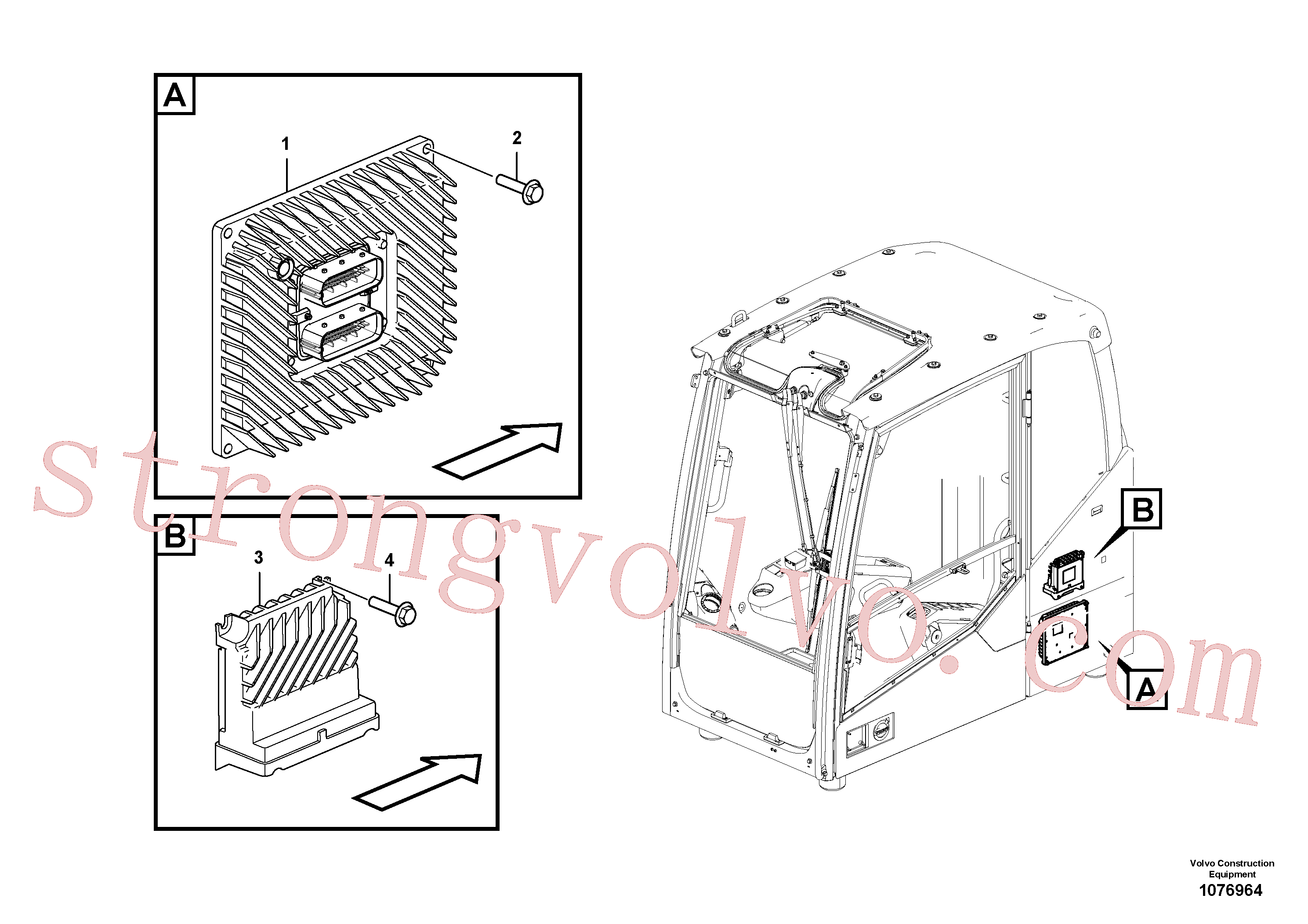 VOE60113081 Volvo Unidade electrónica.(1076964 Montagem)