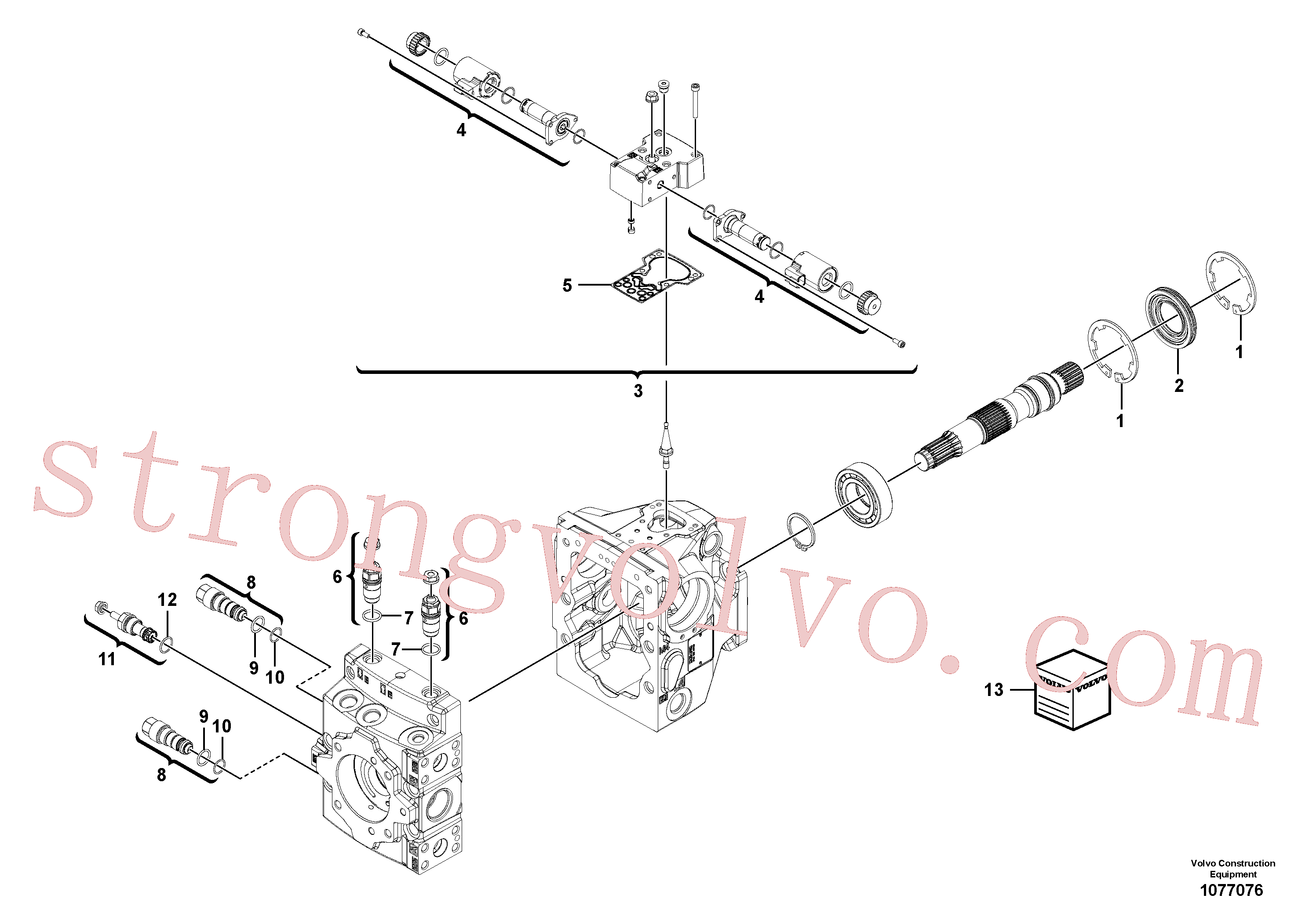 VOE11713542 Volvo Bomba de propulsão(1077076 Montagem)