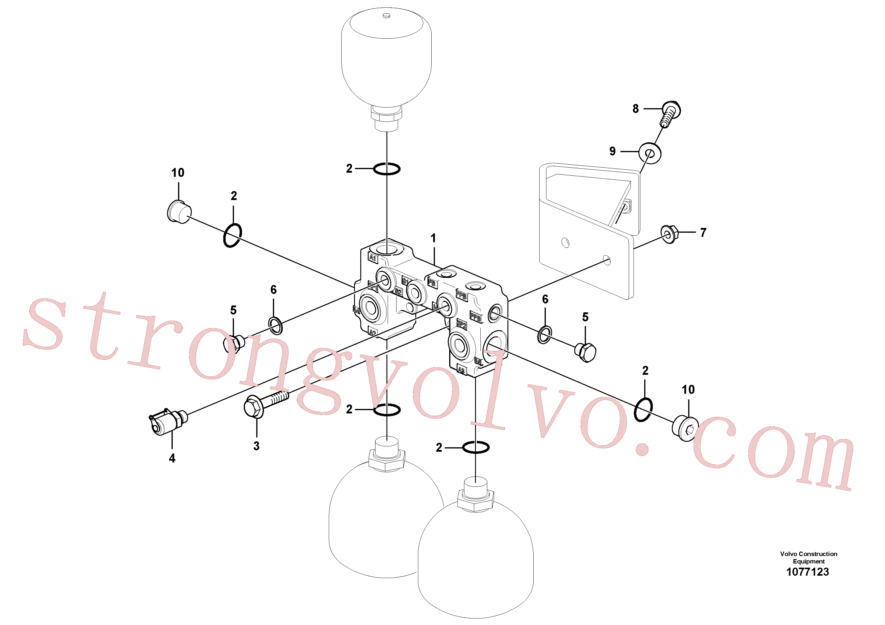 Volvo VOE60113866 Arruela Volvo Acessórios para escavadeira