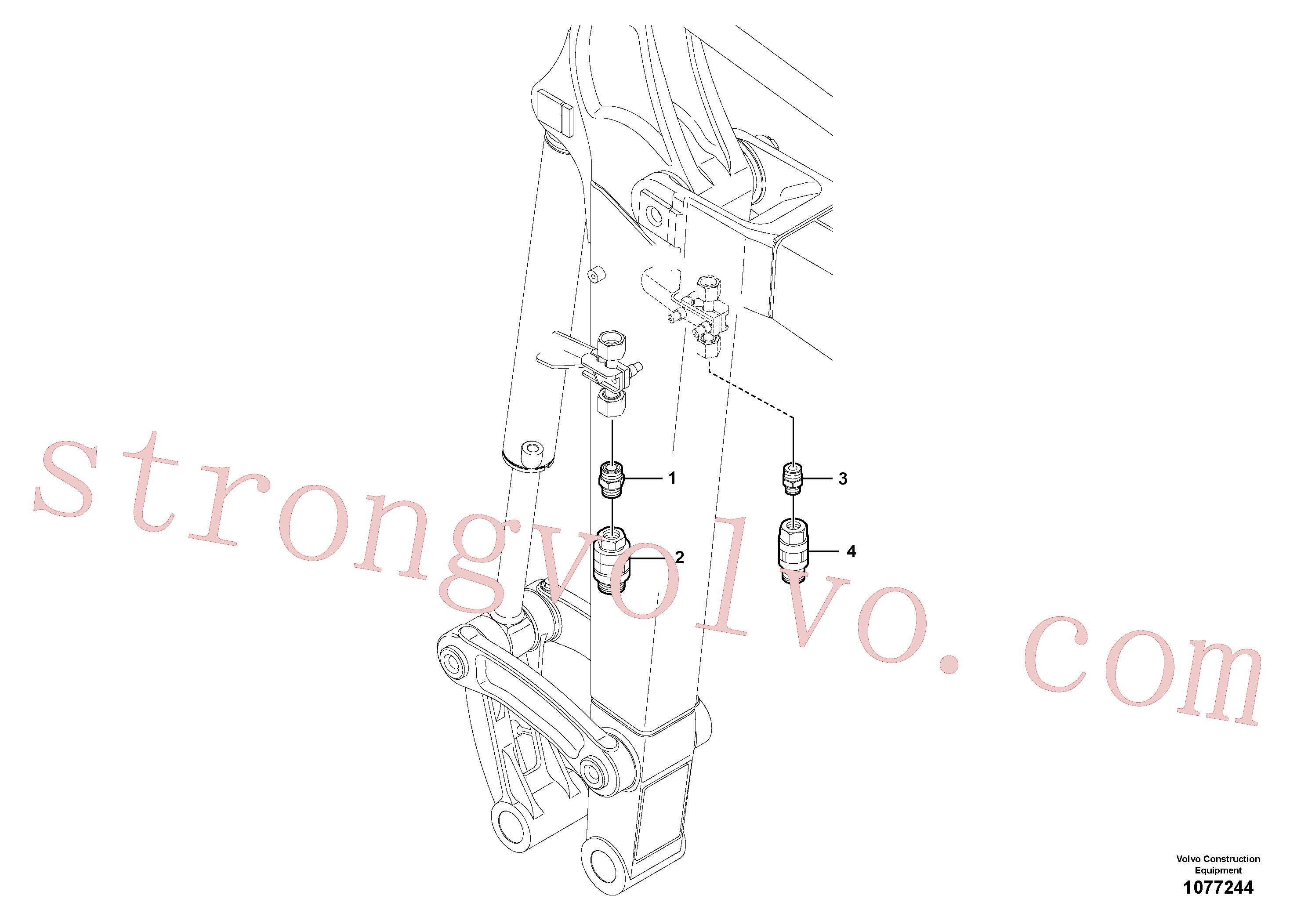 VOE15623130 Volvo Kit de acoplamento (acessórios)(1077244 Montagem)